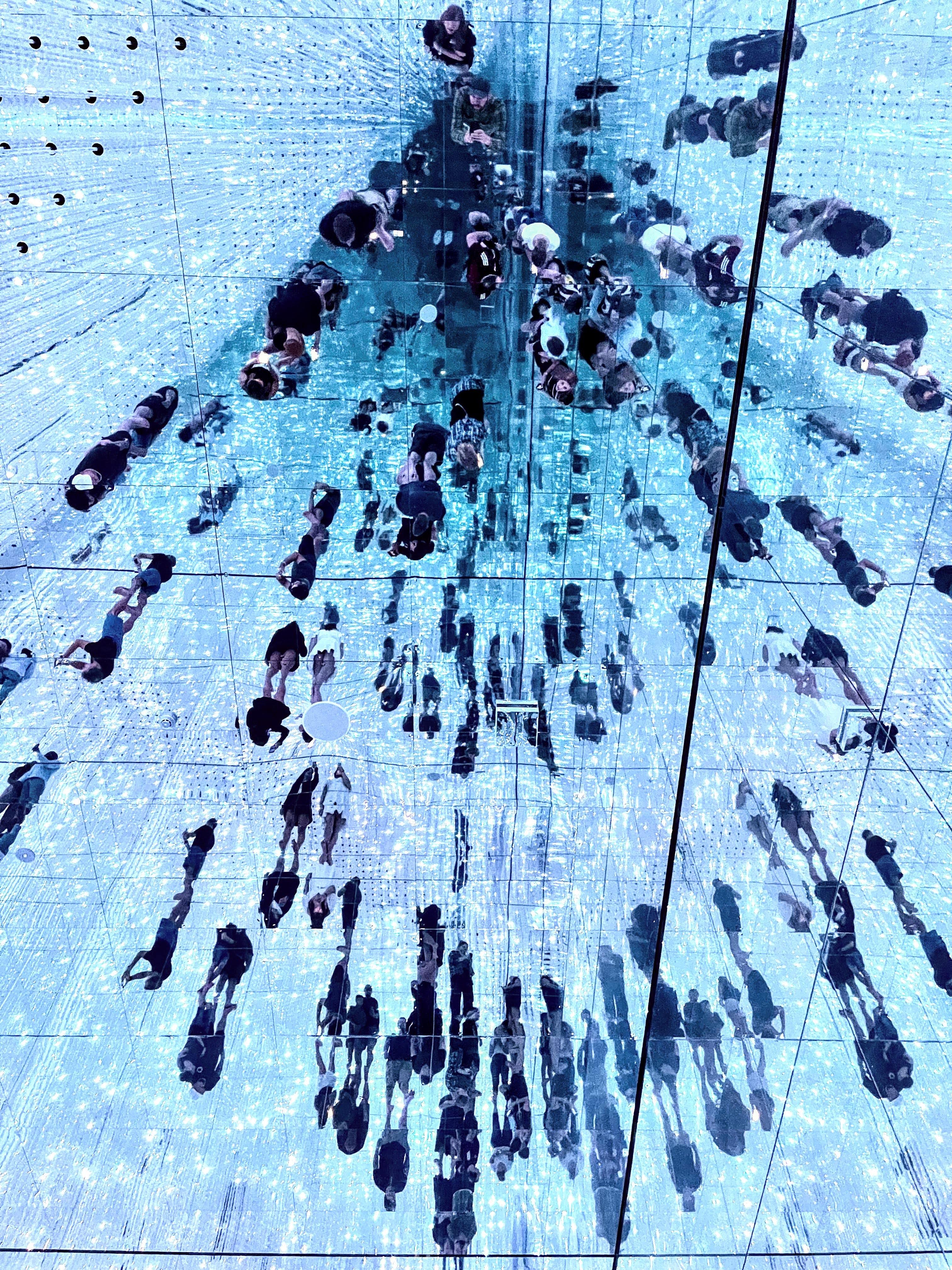 An interactive art exhibit at teamLab Planets, in Tokyo, Japan.