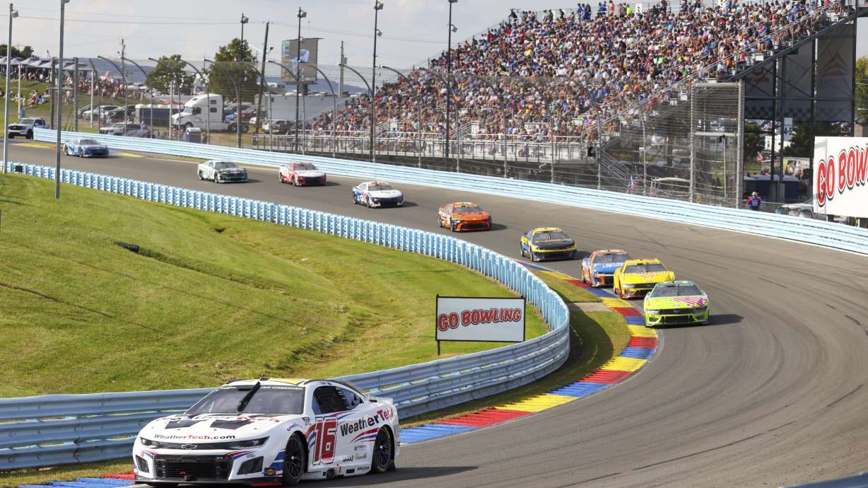 Shan Van Gisbergen (16) competes during a NASCAR Cup Series auto race, Sunday, Sept. 15, 2024, in Watkins Glen, N.Y.
