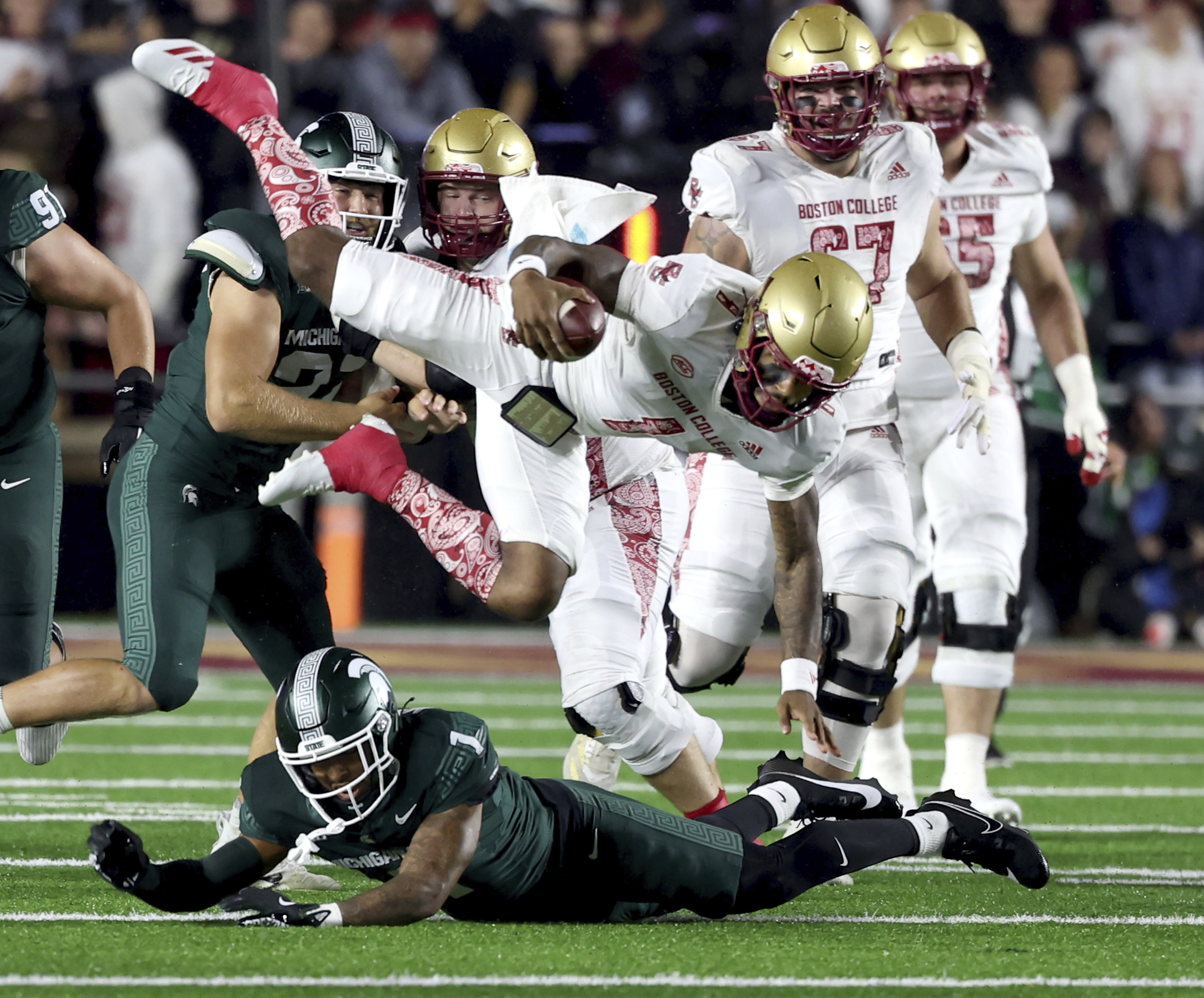 BC quarterback Castellanos will miss game against Western Kentucky