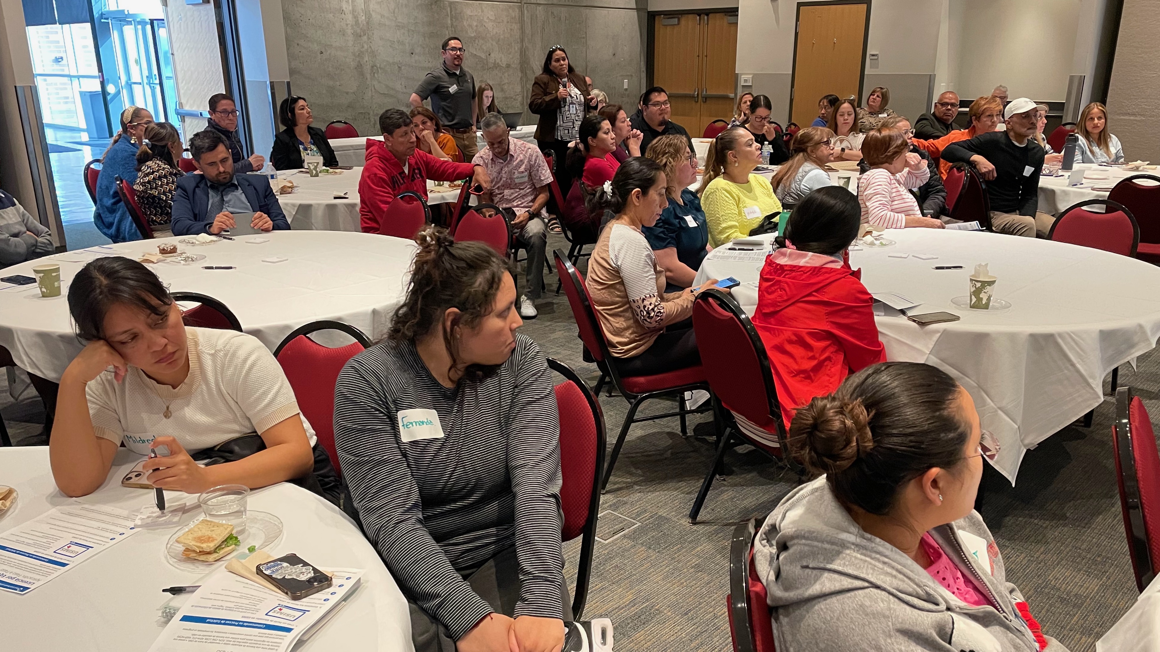 Participants at a workshop geared to immigrants with teaching experience in their home countries, on April 29 at Salt Lake Community College in Sandy. A new survey of skilled immigrants found that many aren't using their training and touts change to help them get the licensing they need to work in their areas of expertise.