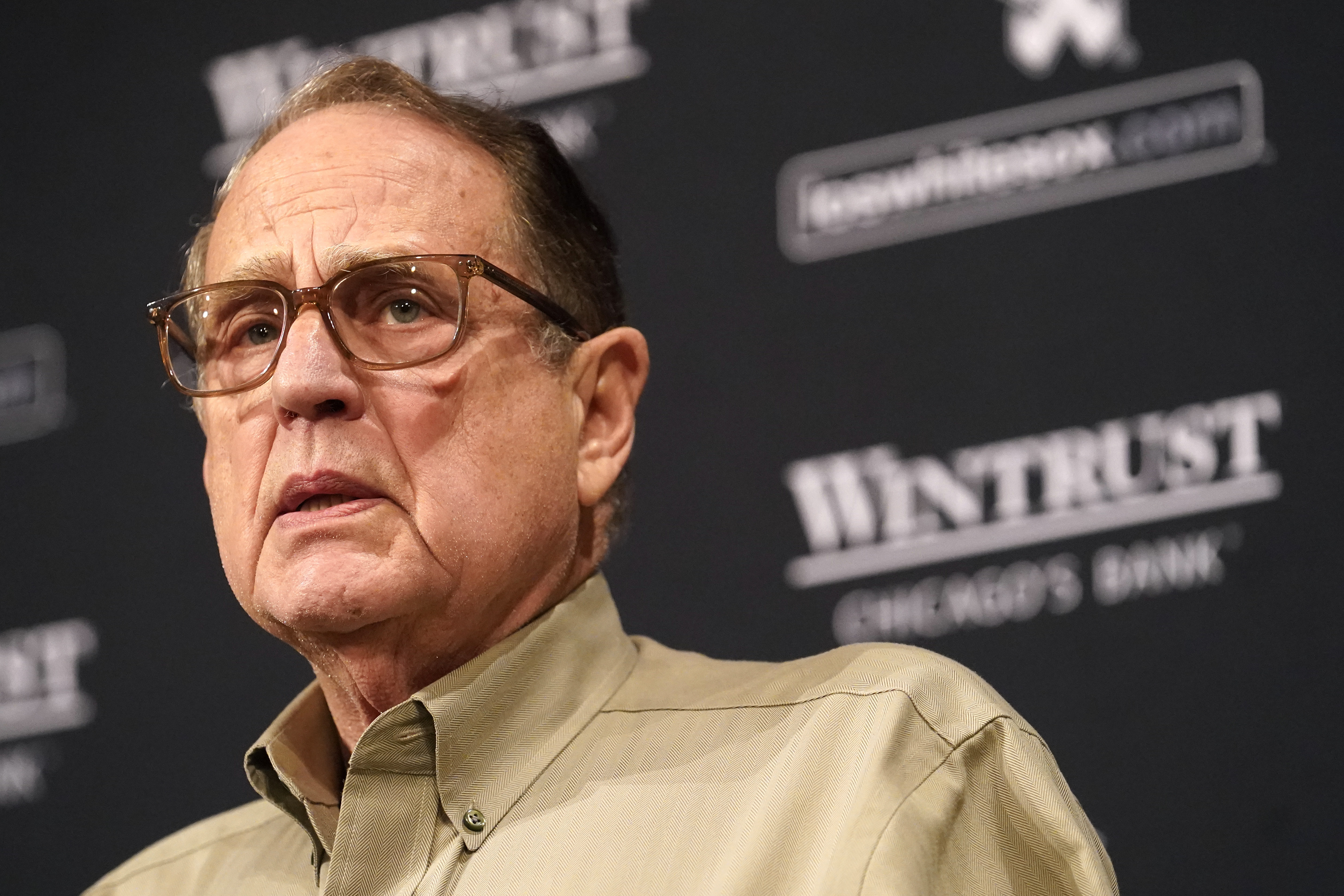 FILE - Chicago White Sox chairman Jerry Reinsdorf during a baseball news conference Thursday, Aug. 31, 2023, in Chicago. 