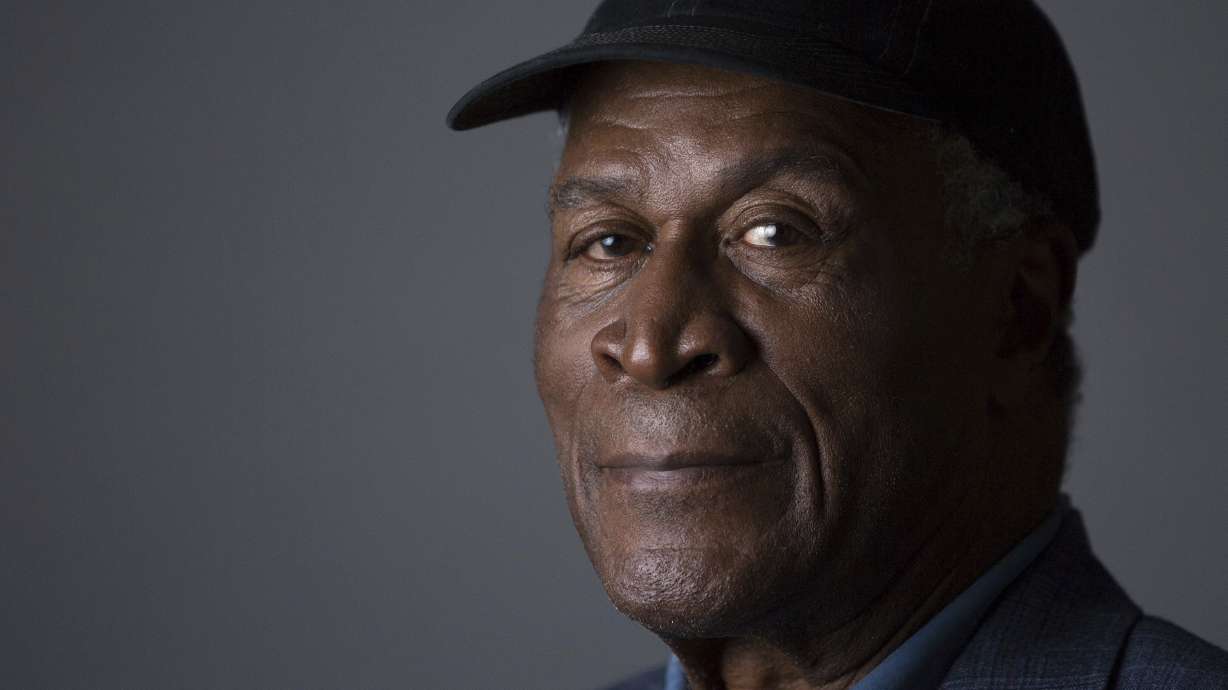 John Amos poses for a portrait on May 11, 2016, in New York. Amos, who starred as the family patriarch on the hit 1970s sitcom "Good Times" and earned an Emmy nomination for his role in the seminal 1977 miniseries "Roots," has died. He was 84.