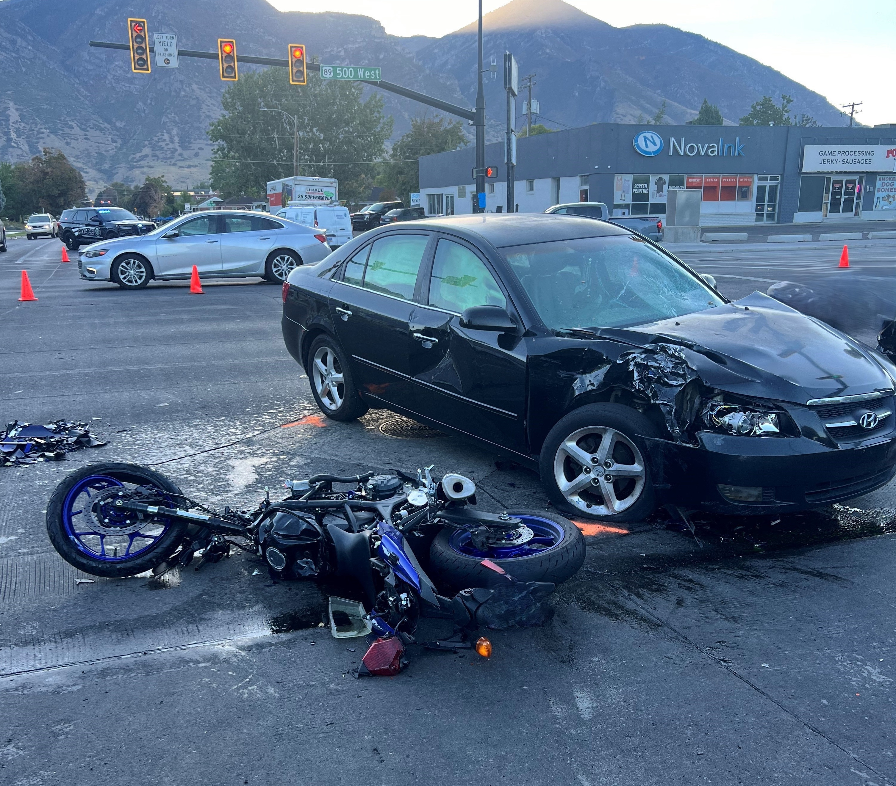 Motorcyclist killed in Provo after collision with turning car