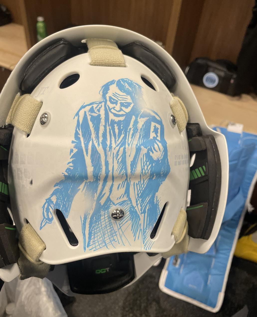 Connor Ingram's Joker mask.