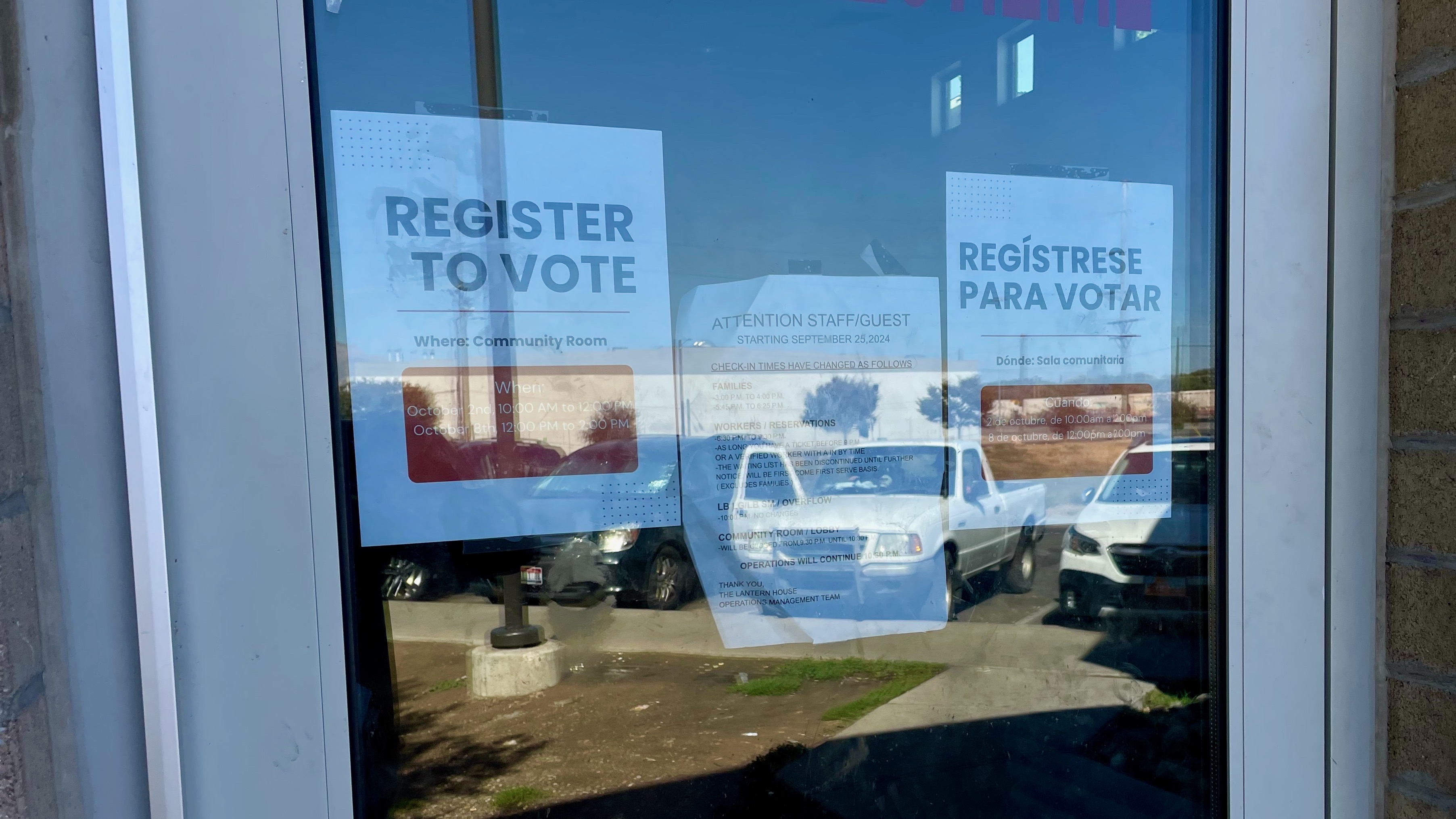 The Weber County League of Women Voters and Lantern House in Ogden teamed up on Wednesday, to register voters at the homeless shelter, pictured here.