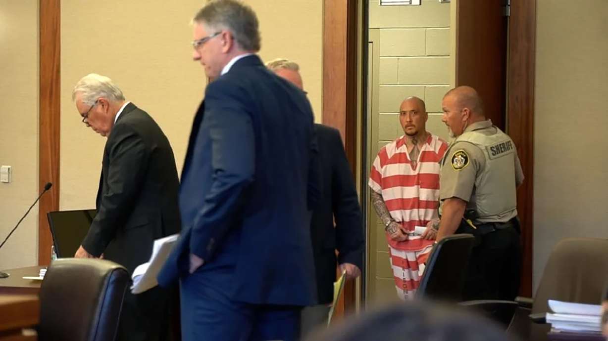 Eric Bowen Babauta enters the courtroom for a sentencing hearing held in 5th District Court in St. George, Tuesday.