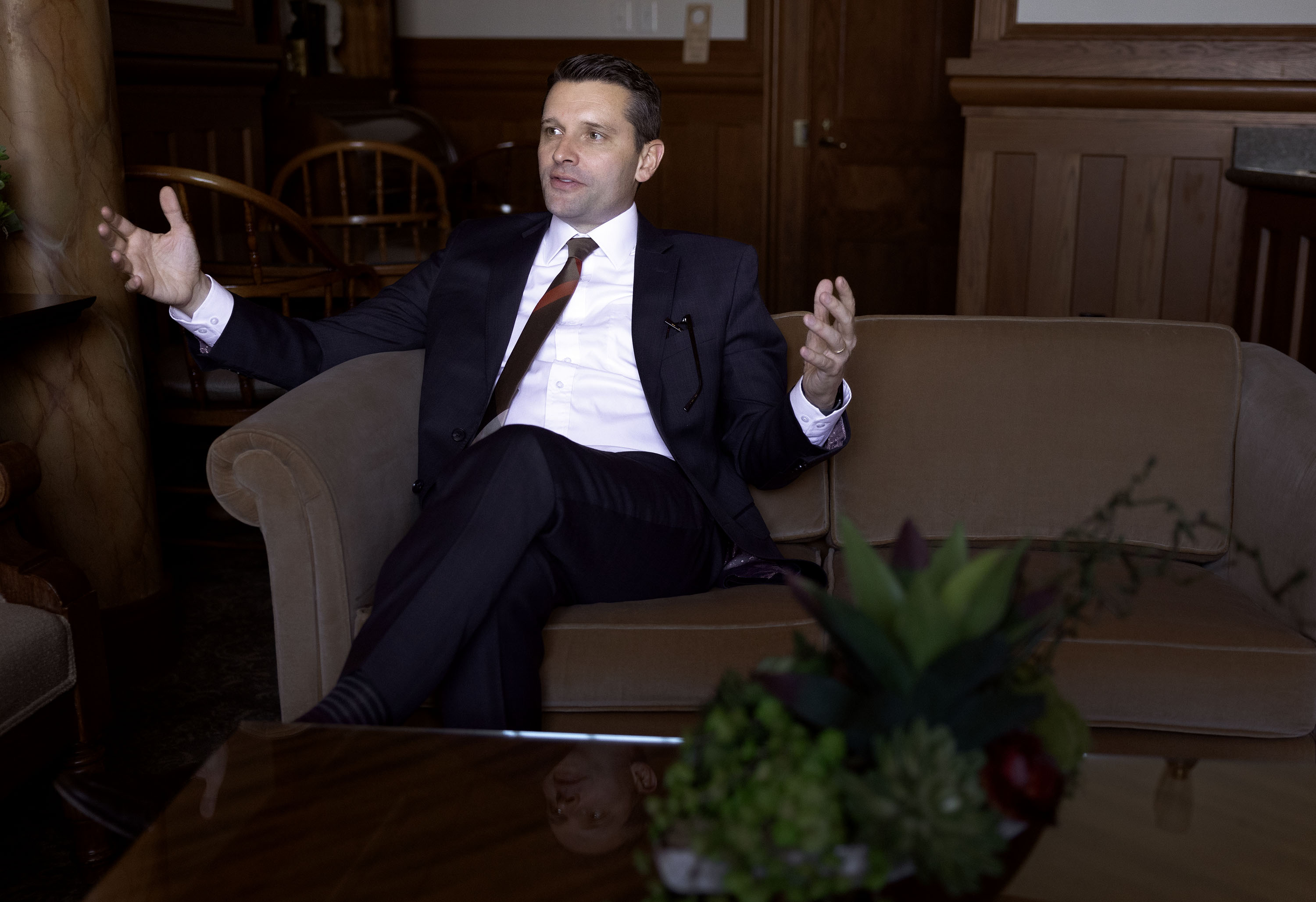 Derrick Porter, executive producer, principal writer and presenter of the "Music & the Spoken Word" is photographed in Salt Lake City on Sept. 19.