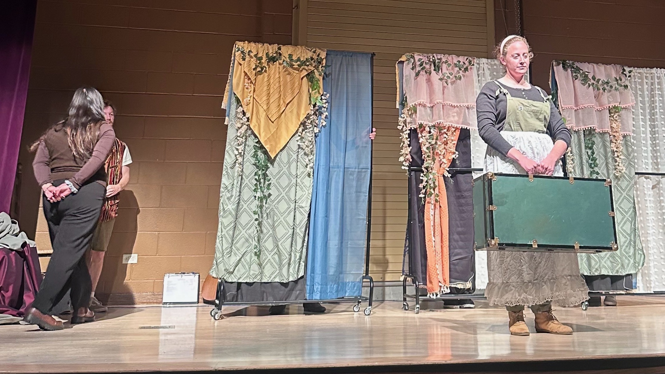 A rehearsal of "Ella Se Mueve/She Stirs," a bilingual adaptation of a Shakespeare play to be performed in Ogden on Friday, Oct. 4.