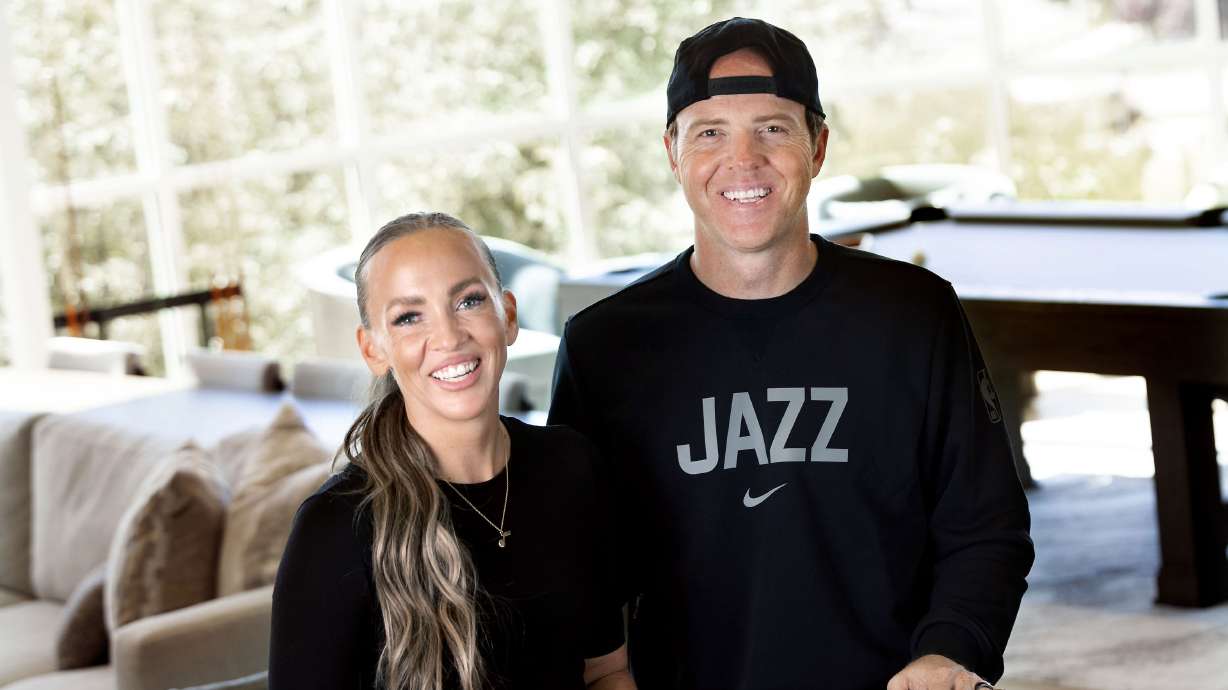 Ashley and Ryan Smith are photographed at Smash Dance Academy in Provo on Aug. 22.