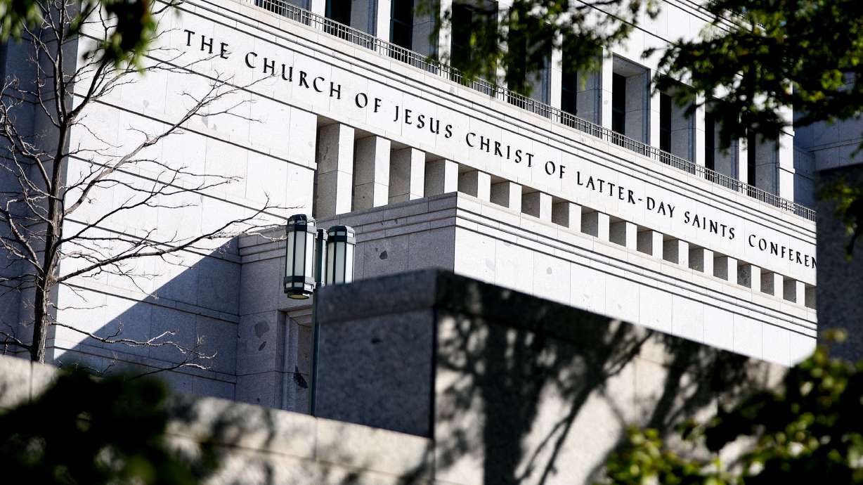The Conference Center in Salt Lake City is pictured on Oct. 3, 2024. The Church of Jesus Christ of Latter-day Saints issued a statement on immigration Thursday, saying its guiding principles on the matter center on 'love, law and family unity."
