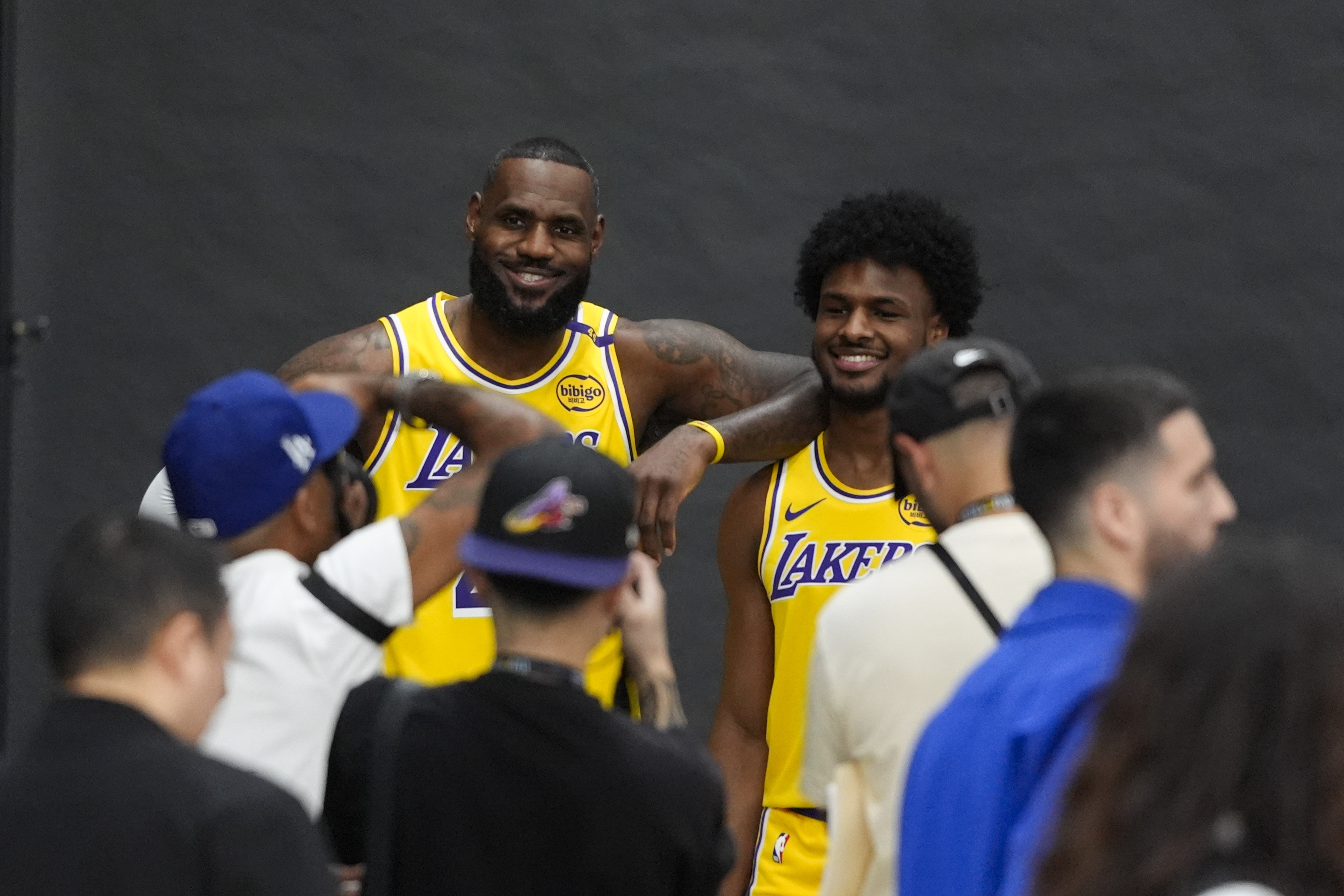 Bronny James begins his Lakers career with a preseason debut. LeBron won't join until the next game