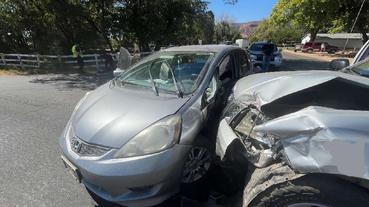 Four people were taken to the hospital following a car accident in Kanab on Friday afternoon.