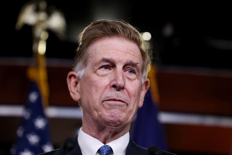 U.S. Rep. Don Beyer, D-Va., attends a news conference in the United States Capitol in Washington, May 18, 2021. A congressional challenger is so determined to debate Beyer, the Democratic incumbent, one more time that he created an AI chatbot to stand in for the candidate in case he's a no-show.