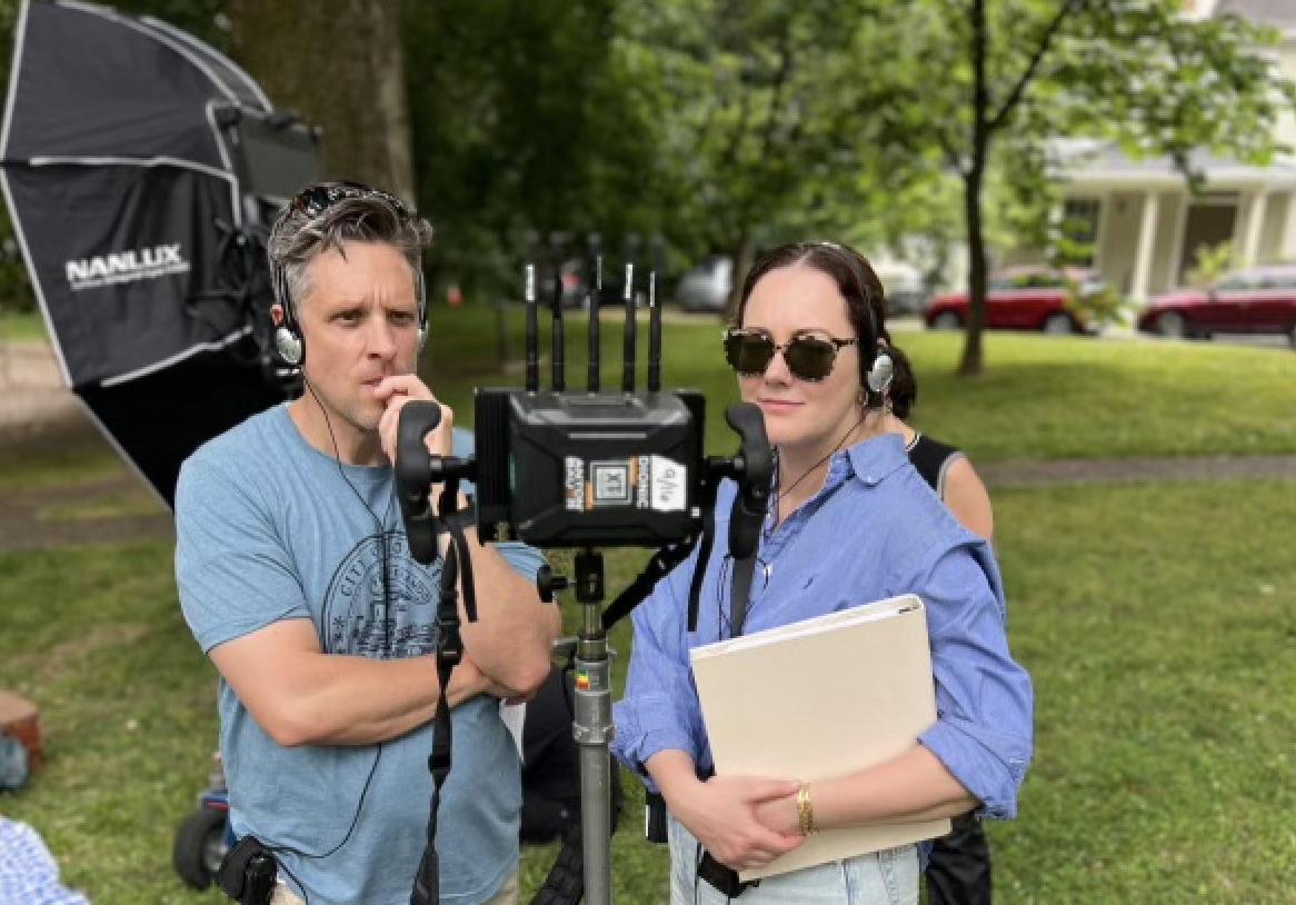 Kerry Bellessa, the director, writer and producer of the movie “Amber Alert," and his wife and co-director Summer Bellessa.