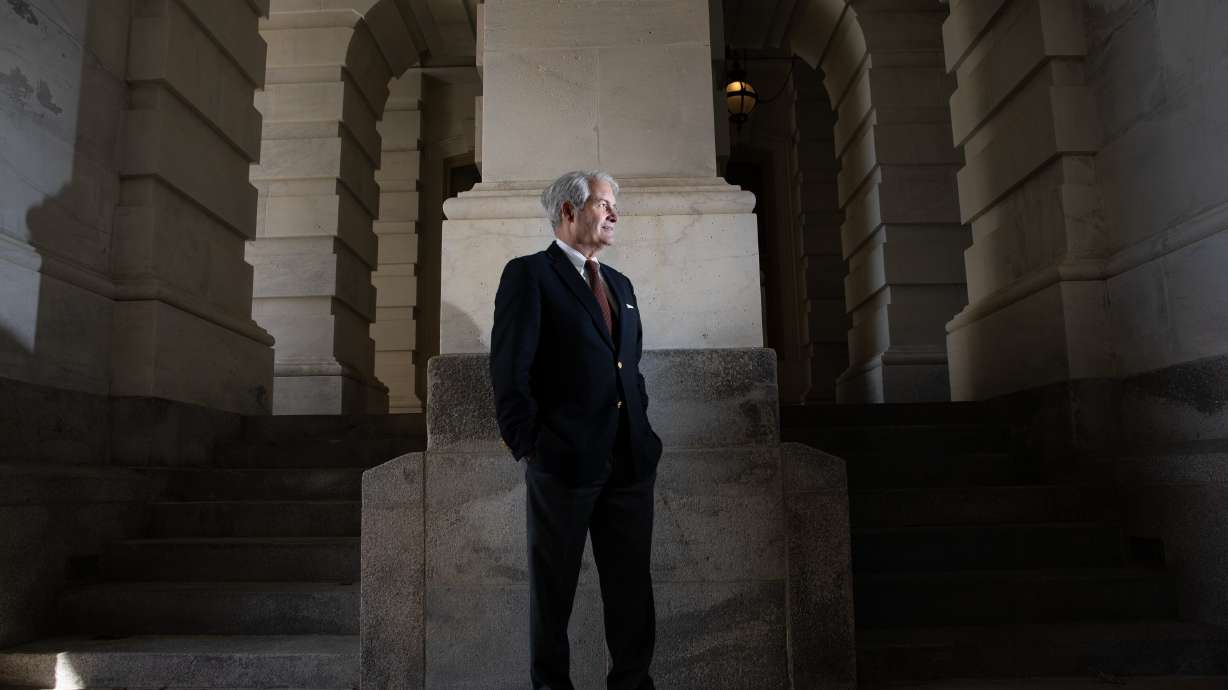 Former Judge Thomas B. Griffith is seen at the U.S. Capitol in Washington, March 8, 2022. When former President Donald Trump began sowing doubts about the 2020 result, Griffith decided to find out whether Trump was right.