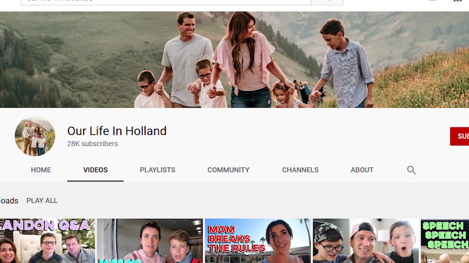 The family documented their lives on YouTube in their channel called Life in Holland.