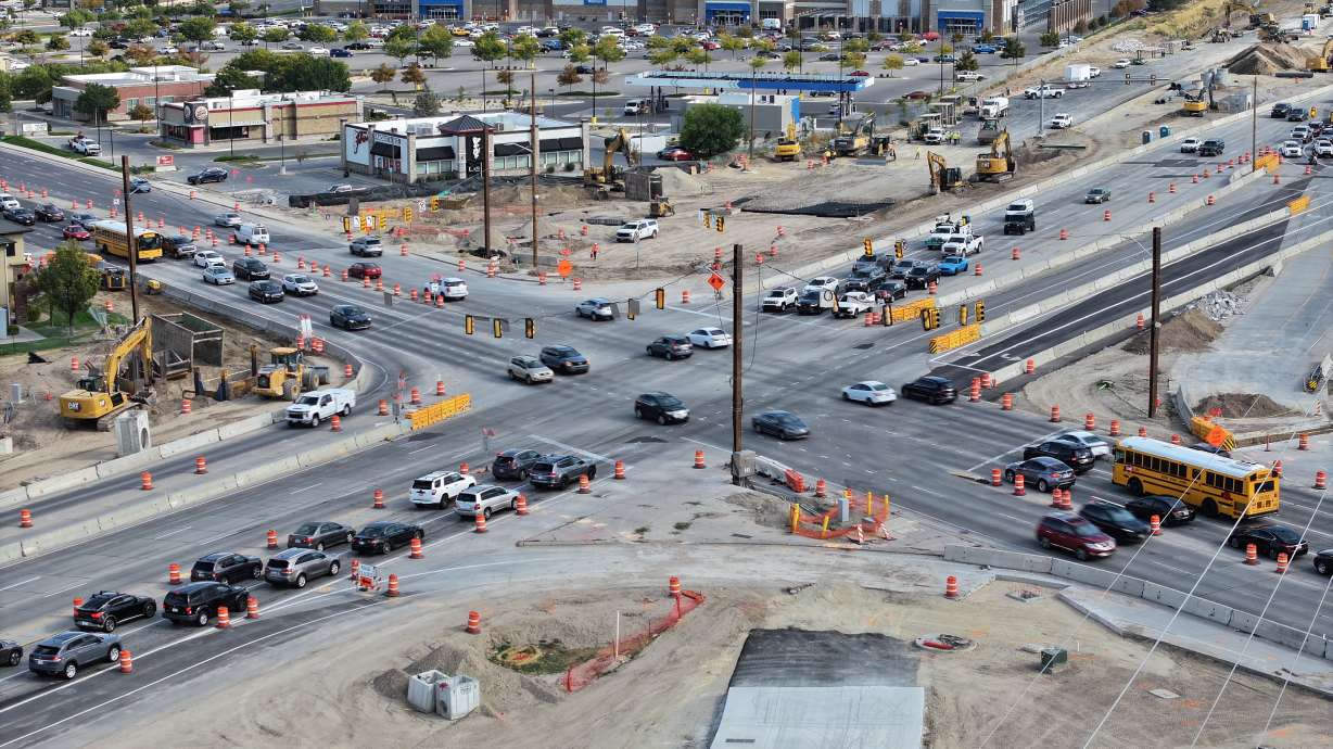 The 13400 South and Bangerter Highway intersection in Riverton will close Friday for a year while the Utah Department of Transportation constructs a freeway-style interchange.