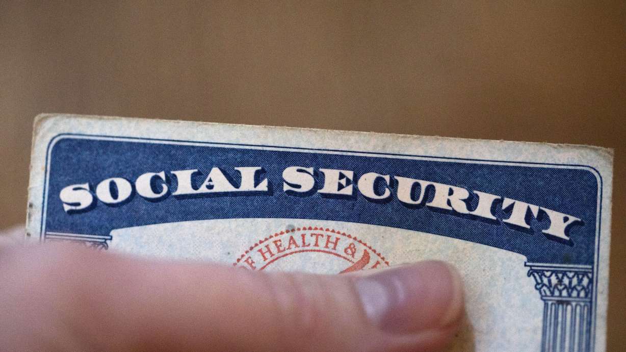 A Social Security card is displayed on Oct. 12, 2021, in Tigard, Ore. Recipients will get a 2.5% increase in 2025.