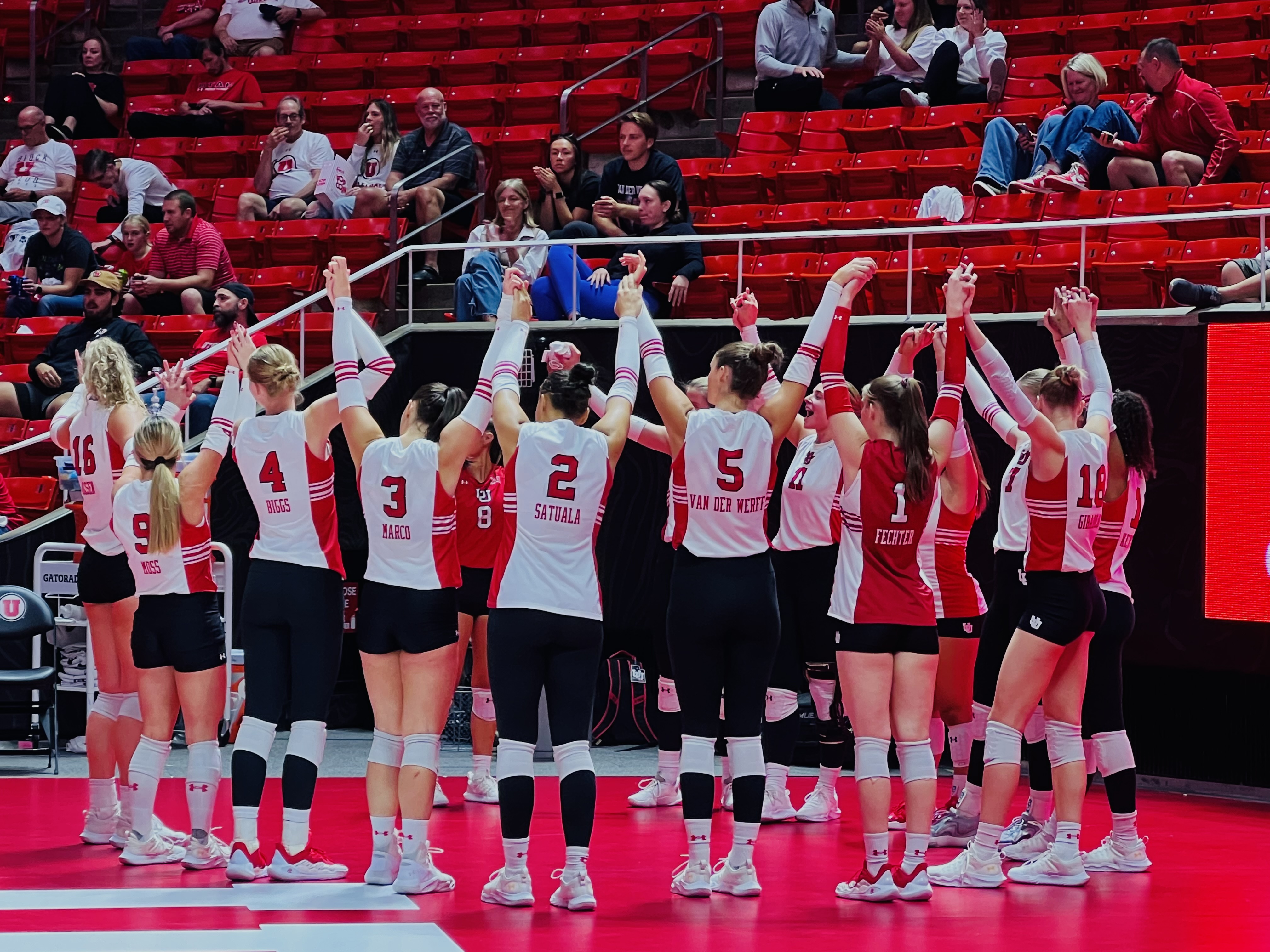 Utah volleyball celebrates 50 years with dominant 3-0 sweep over No. 17 TCU