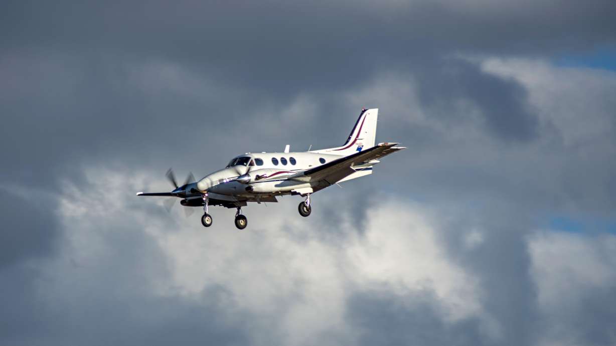 Authorities said the wife of the pilot of a plane landed the aircraft safely in California after he suffered a medical emergency that turned fatal on Oct. 4.