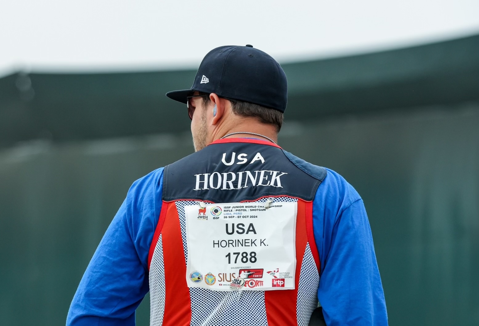 Kaleb Horinek competes at the International Shooting Sport Federation Junior World Championship in Lima, Peru, on Oct. 5.