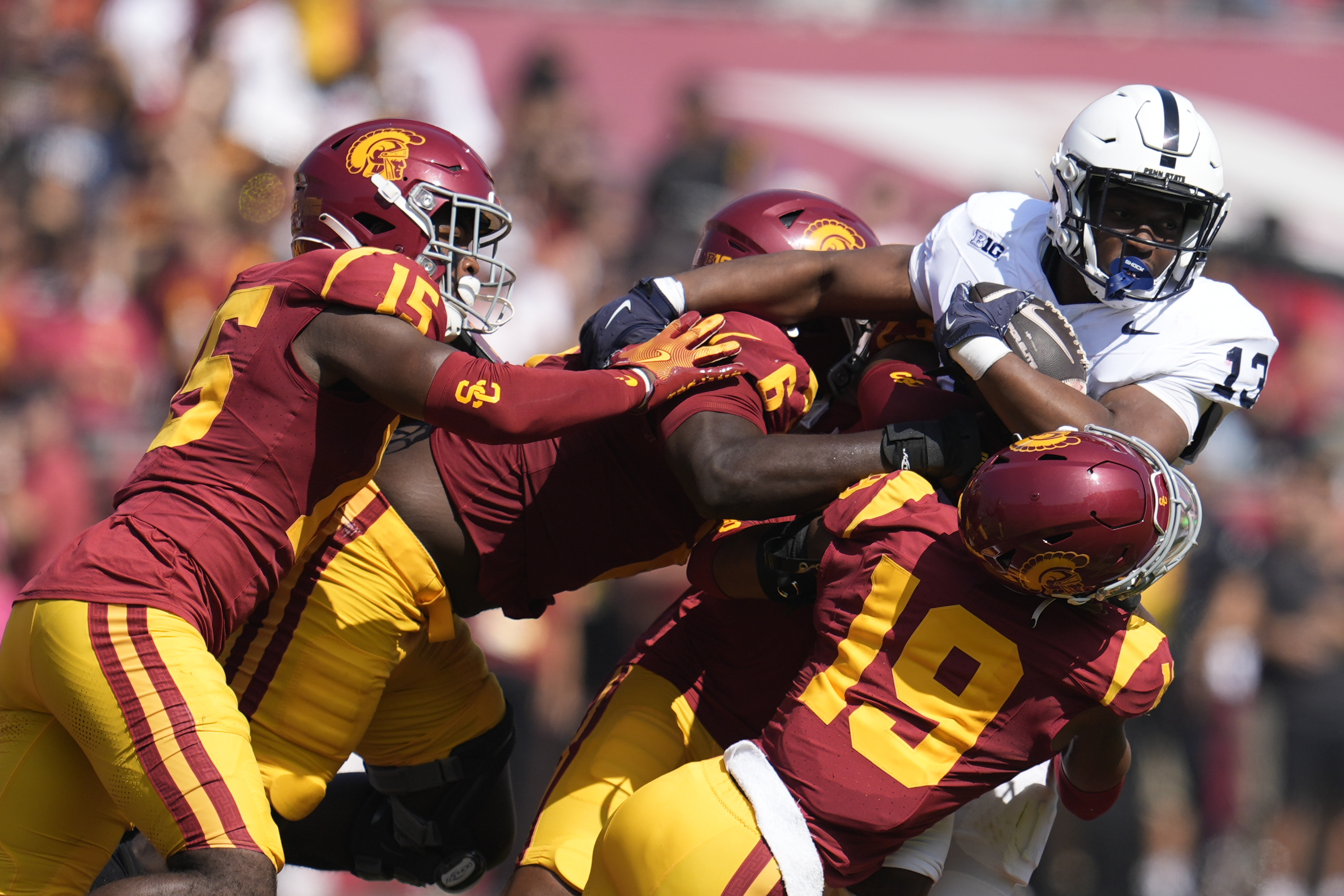 No. 4 Penn State rallies back to beat USC 33-30 in overtime on TE Tyler Warren's record day