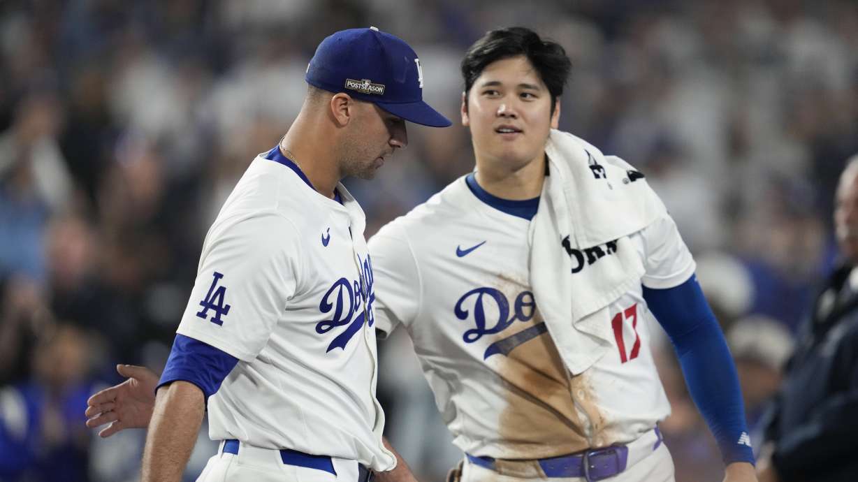 Dodgers tie postseason mark of 33 straight scoreless innings, top Mets 9-0 in NLCS opener | KSL.com