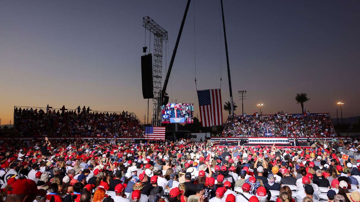 A man was arrested on state gun charges near Donald Trump’s rally in California Saturday, but the former president “was not in any danger,” the Secret Service said in a joint statement with the FBI and the Department of Justice.