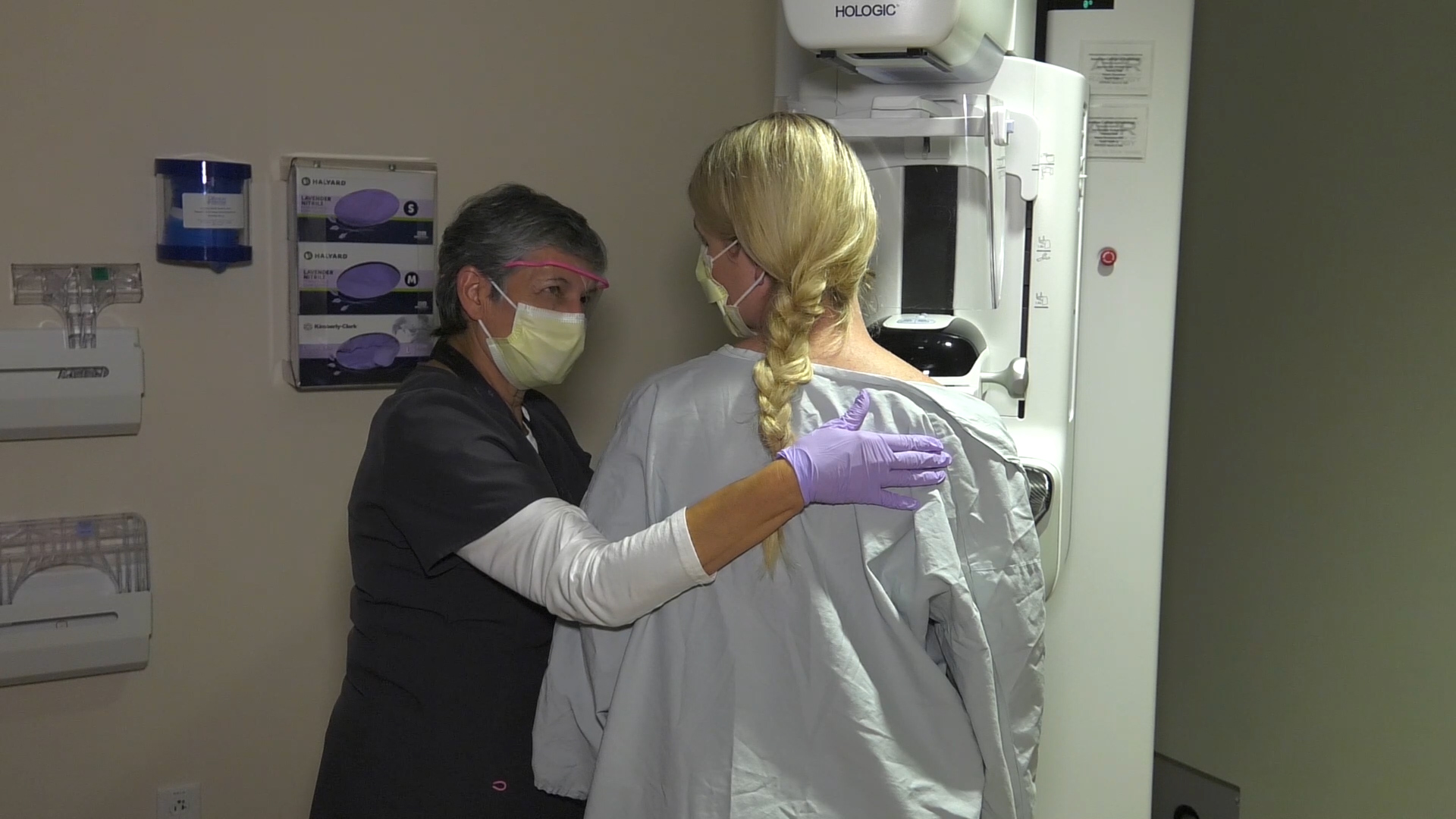 A woman gets a mammogram at an Intermountain Health facility. Utah continues to be in the bottom 10 in terms of women at least 40 getting mammograms in the last 2 years. 