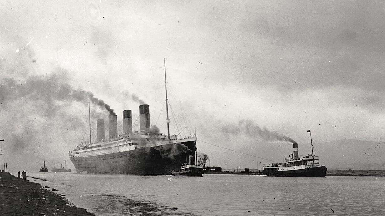 The Titanic is seen during her sea trials off the coast of Northern Ireland in this undated photo. The ship is known to have carried only one member of The Church of Jesus Christ of Latter-day Saints.