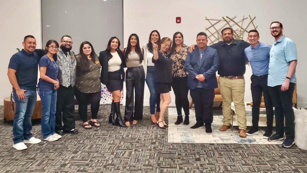 Participants in an Oct. 1 networking event held in St. George by the Southern Utah Latino Business Alliance. Desai Madrigal, fourth from the right, is chairman of the new group.