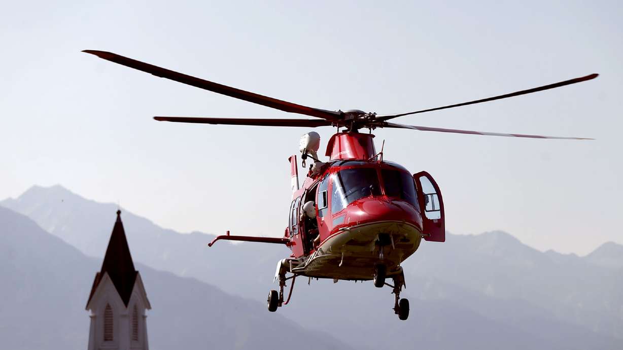 Two men in their early 20s were injured in a rollover crash just north of Lake Point, Tooele County, early Tuesday, according to Utah Highway Patrol, with the passenger transported via medical helicopter to a nearby hospital.