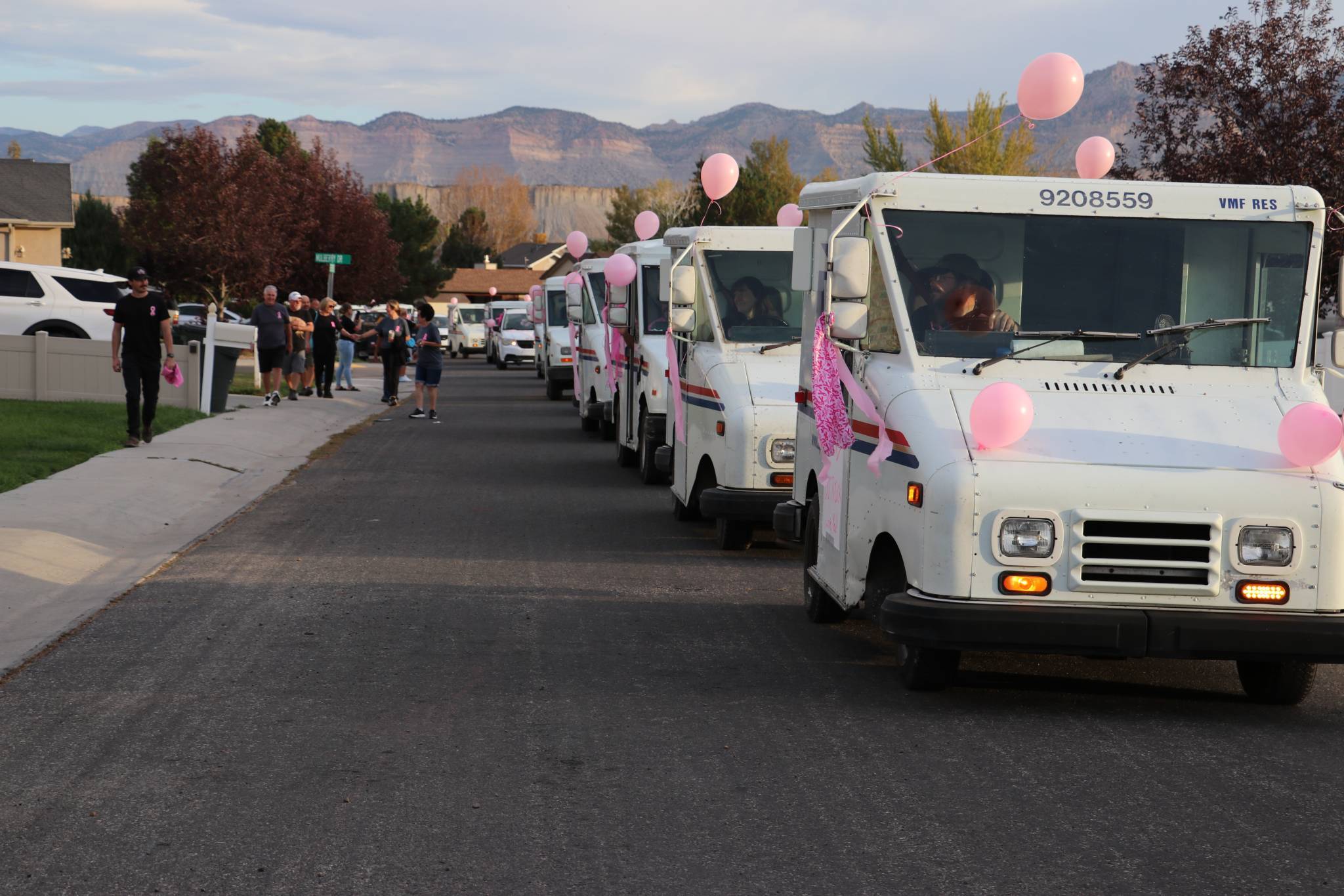 United States postal workers for the post office in Price joined together on Oct. 11 to show love and support to their fellow mail courier, Jennifer Slavensky.