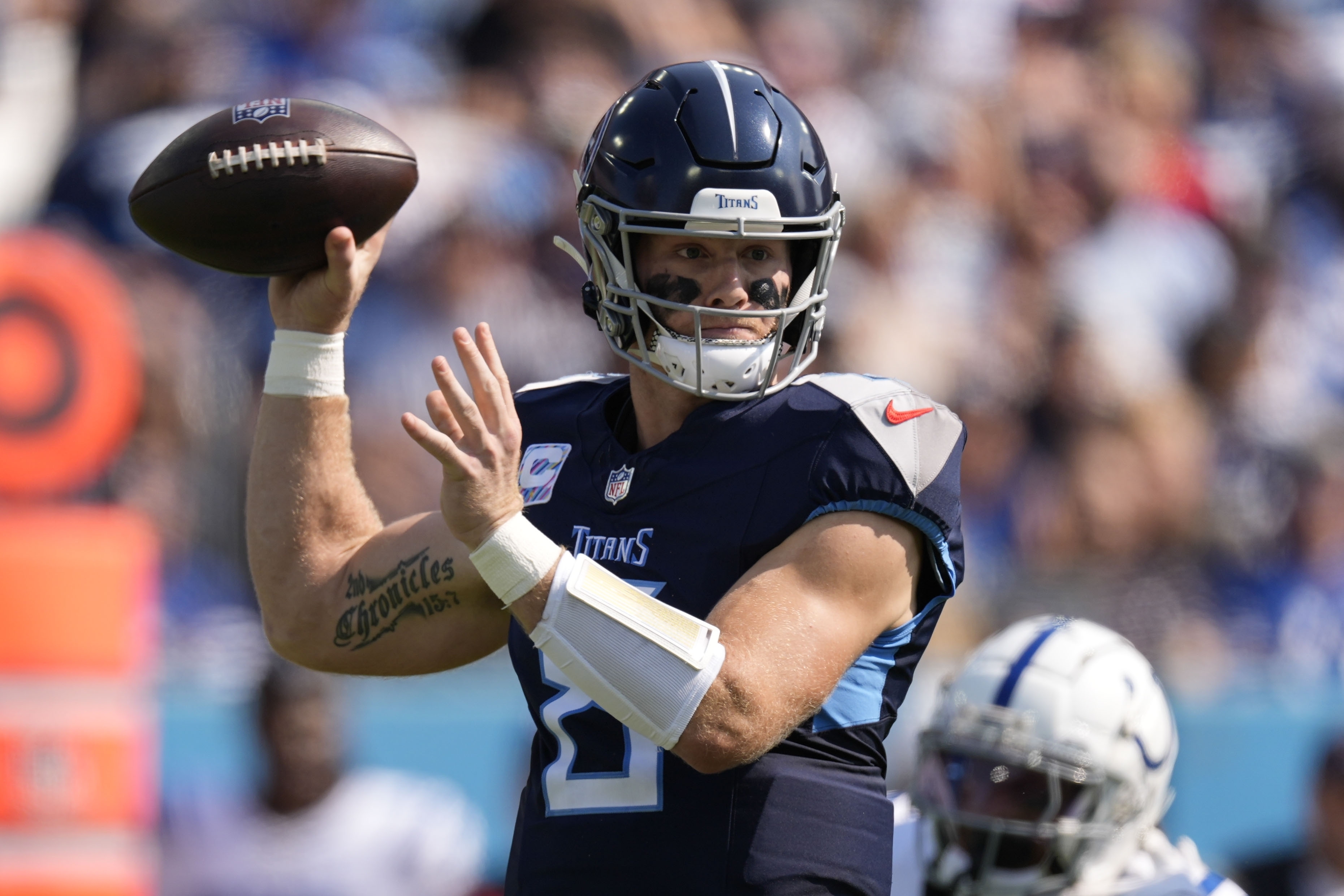 QB Will Levis and the Titans struggling to synch up new passing attack