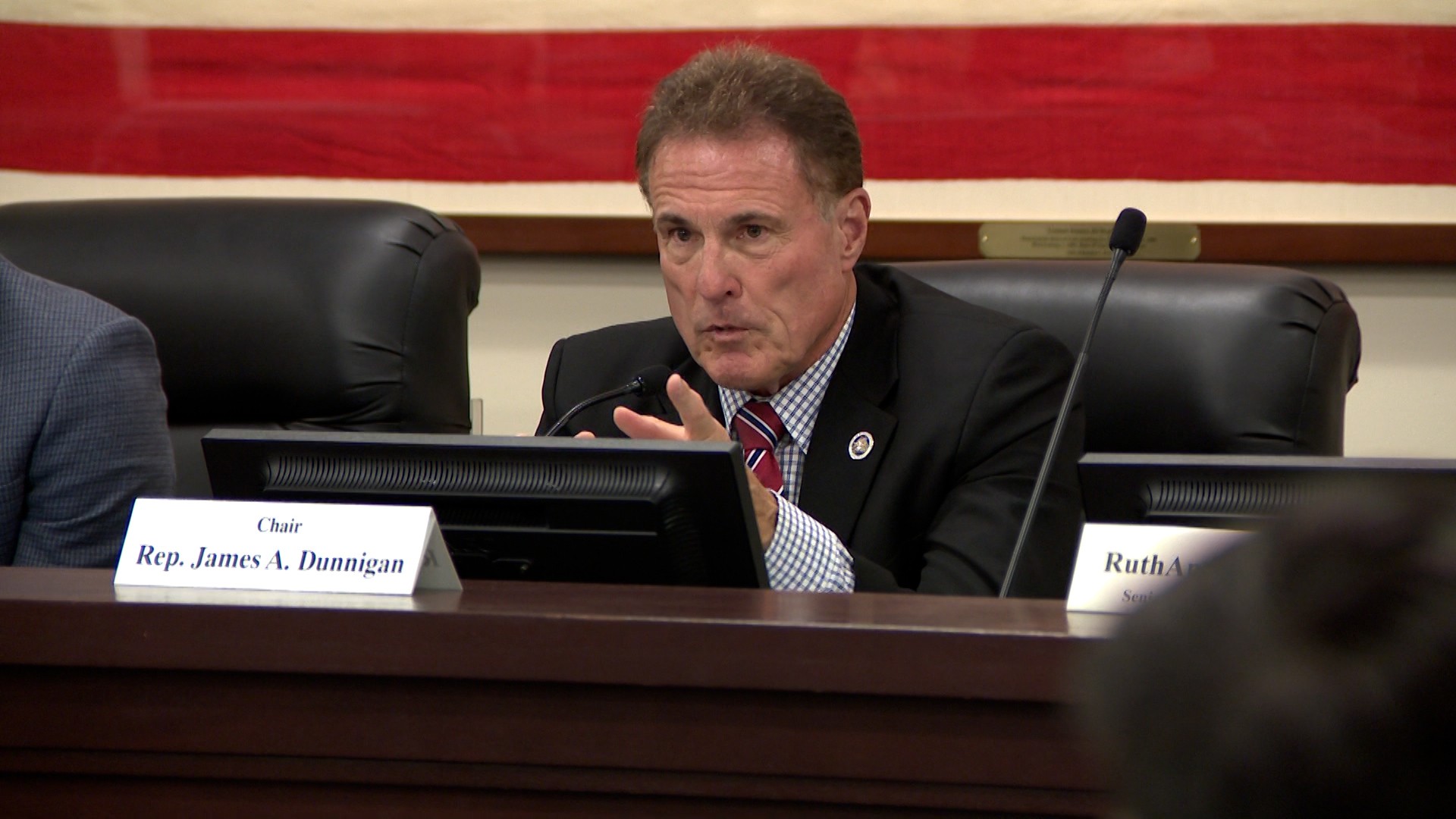 Rep. Jim Dunnigan of Taylorsville expresses his concerns about a housing proposal during Wednesday’s meeting at the state Capitol.