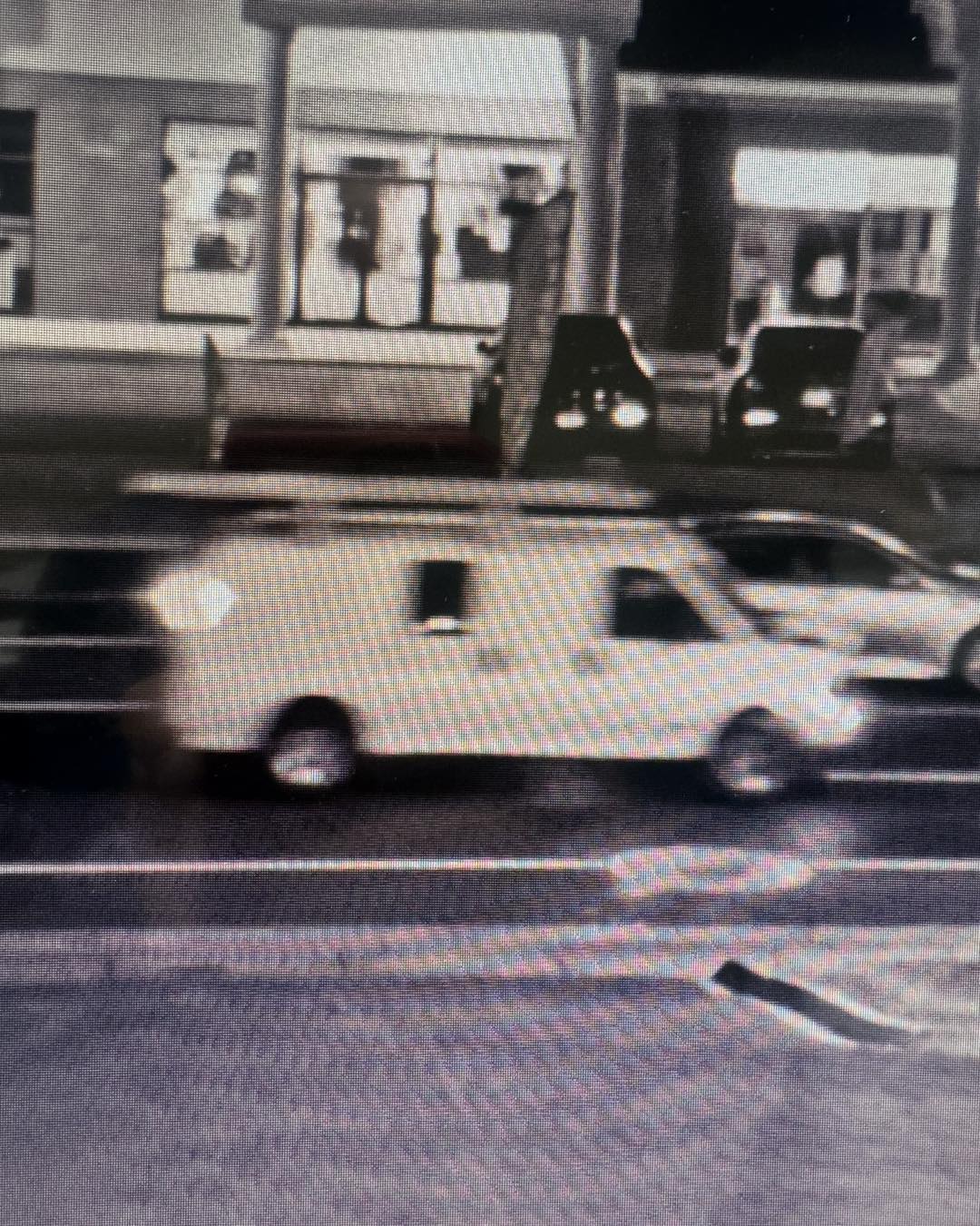 Layton police on Thursday said the department is searching for a white cargo van that hit a man as he tried to cross the street Wednesday night.