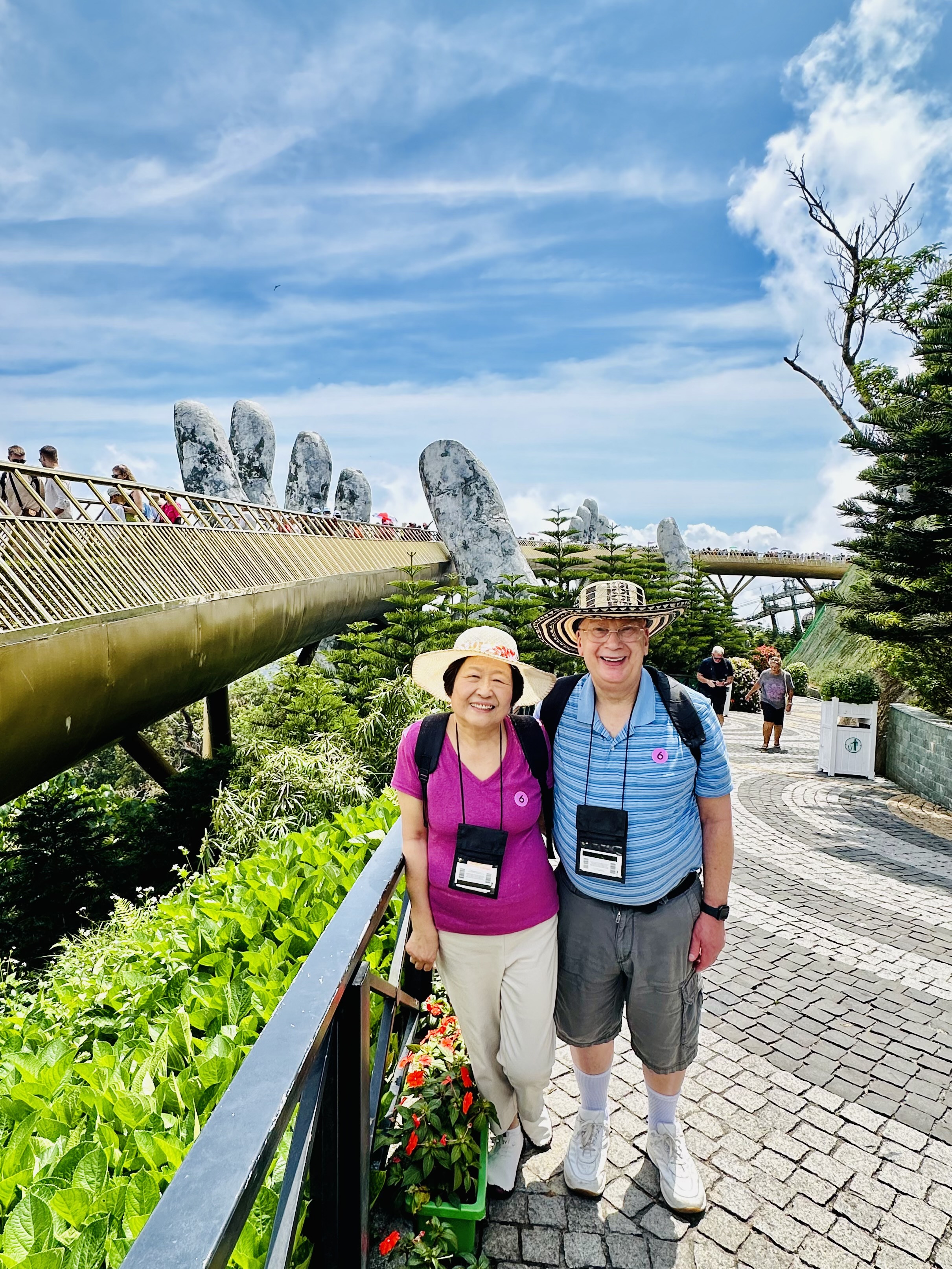 Bill Beeston is now able to continue to do the things he loves, like traveling the world with his wife, Ruby Beeston, seen in this undated photo.