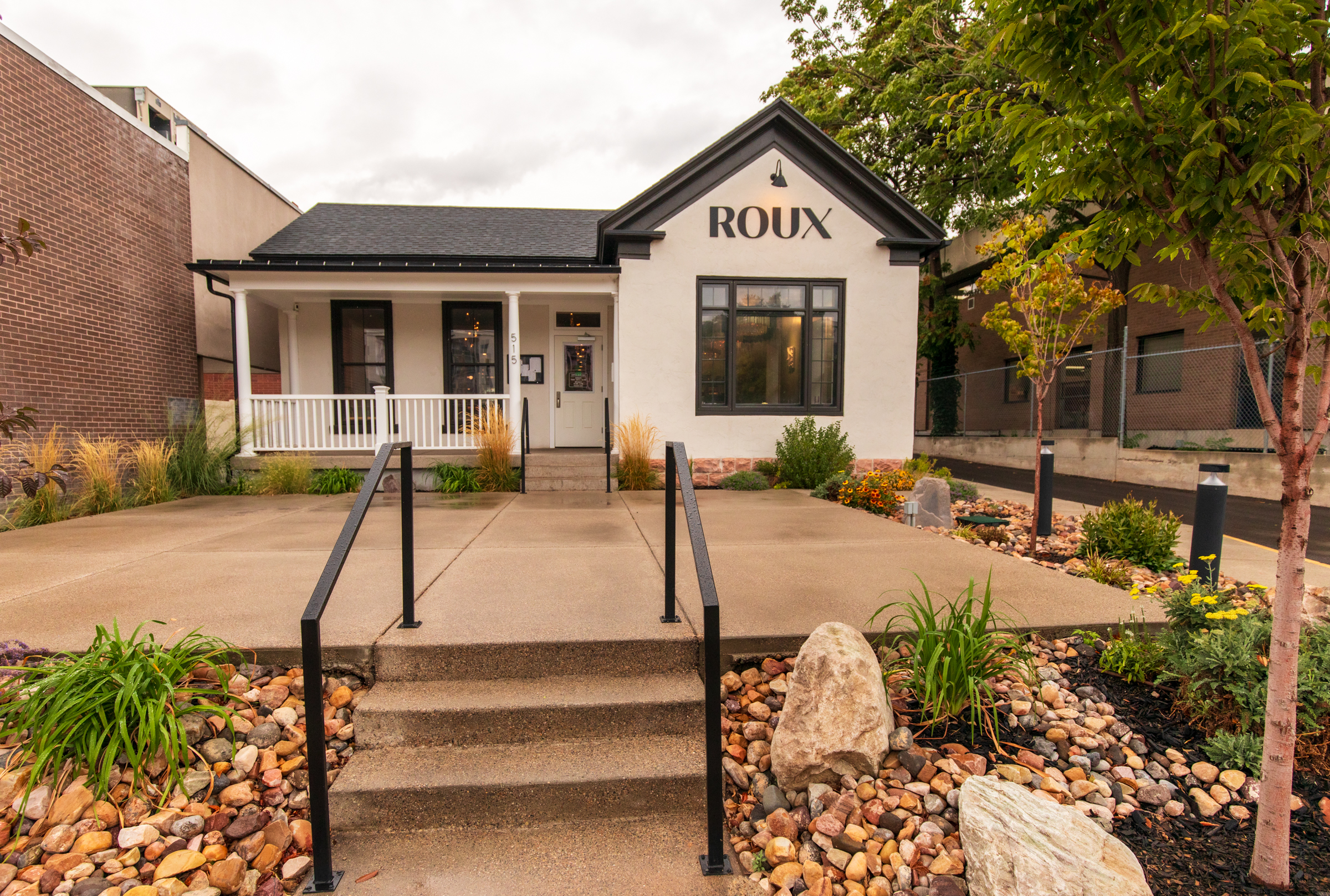 The exterior of Roux Restaurant in Salt Lake City is pictured on Thursday. The restaurant opened earlier this year, giving life to a 142-year-old home that went through an extensive renovation to preserve its history.