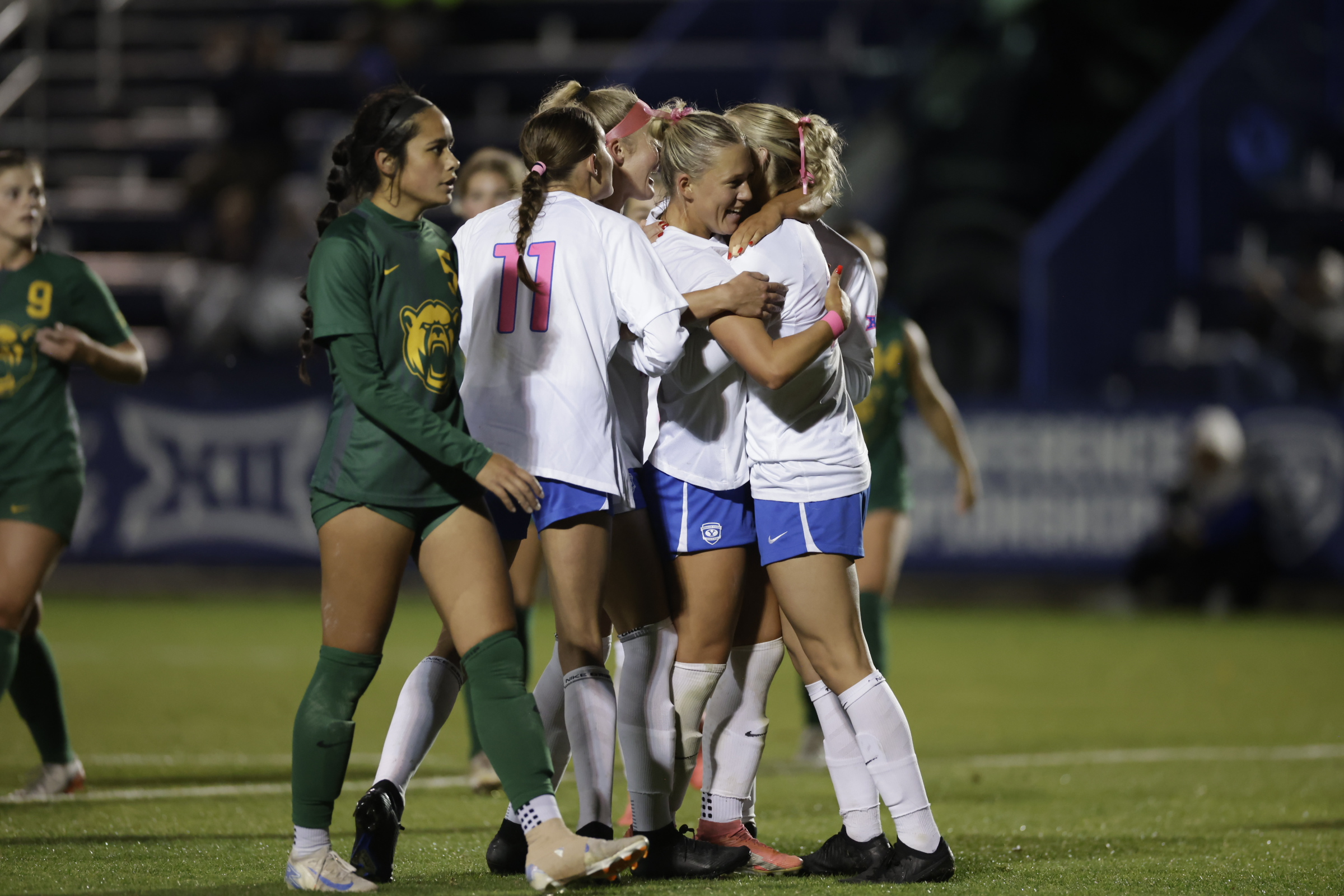 BYU women's soccer scores twice in final 6 minutes to salvage rain-soaked draw with Baylor