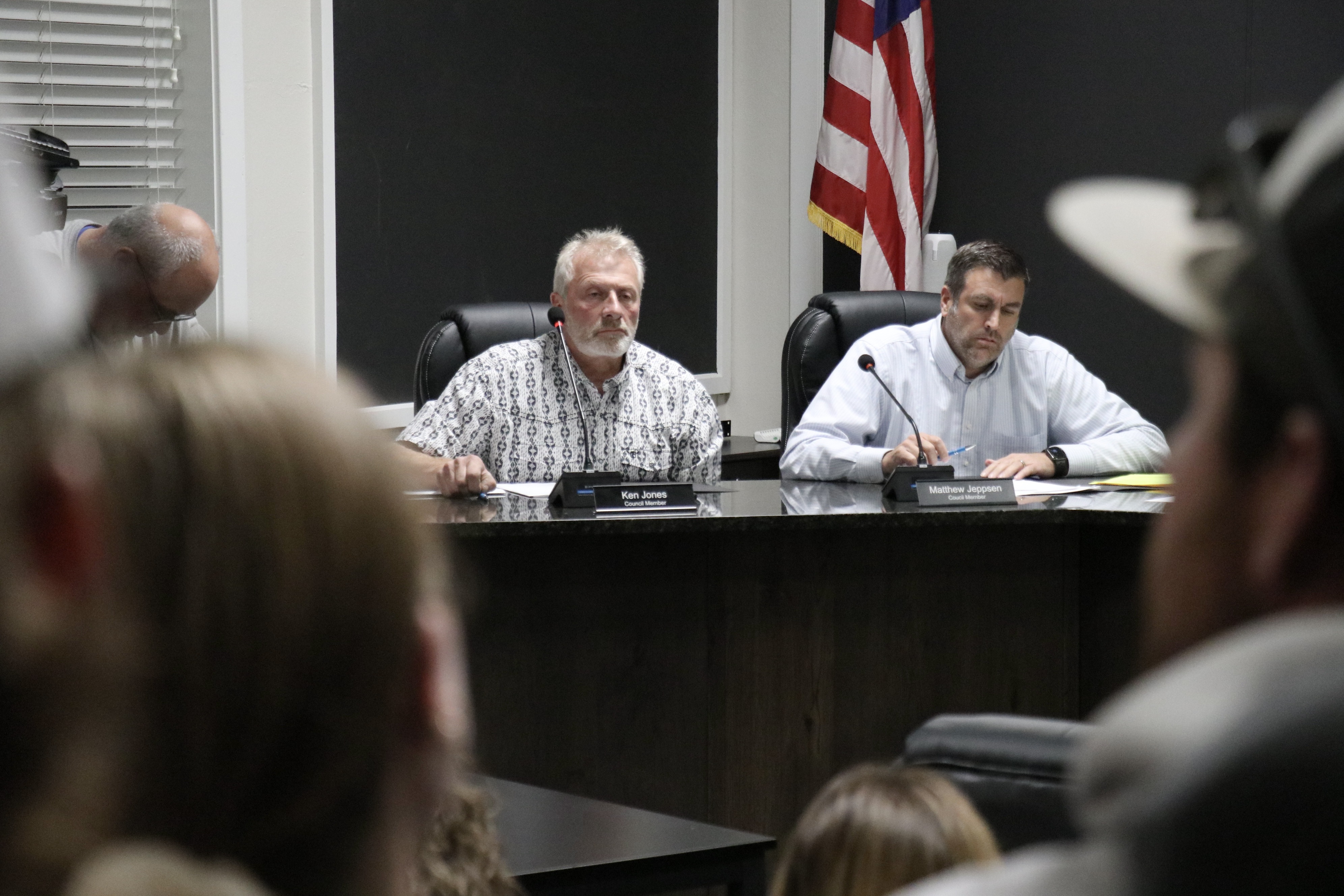 Residents of Mantua, in Box Elder County, filled the town hall Thursday for a discussion about Police Chief Dakota Midkiff, who is on administrative leave.