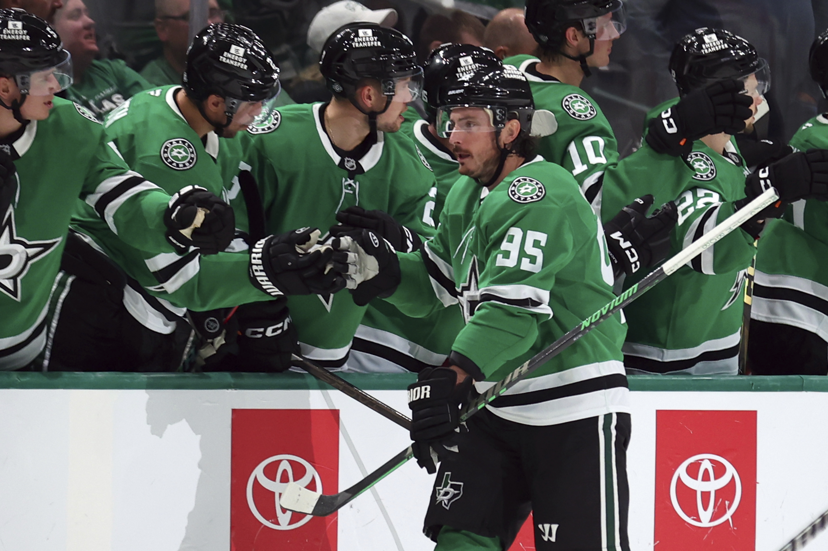 Duchene scores twice as Stars beat Oilers 4-1 in 1st meeting of last season's West finalists