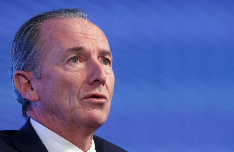 Morgan Stanley CEO James Gorman attends an event in New York City, Dec. 1, 2022. Walt Disney said on Monday it would announce a replacement for CEO Bob Iger in early 2026. Gorman would become the Disney board chairman.