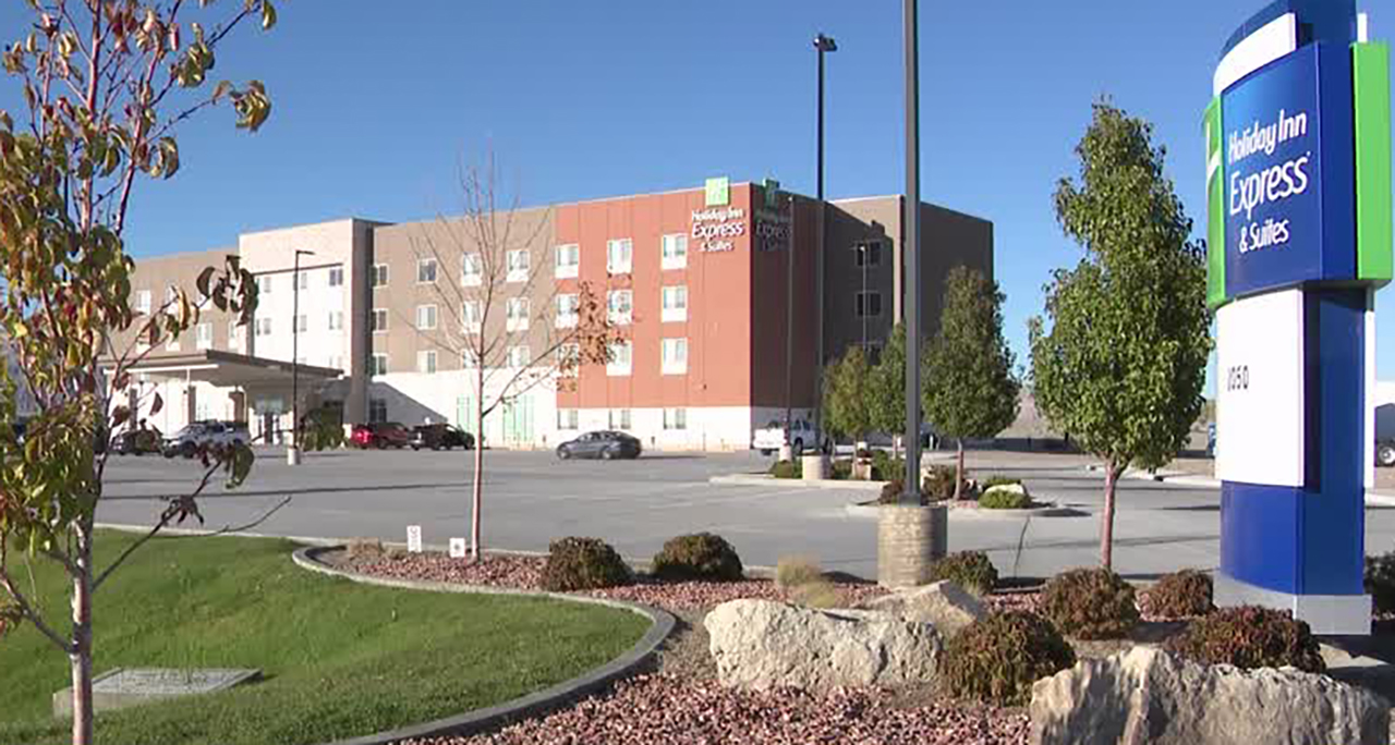 The Holiday Inn Express in Green River is shown on Thursday. It was built four years ago in hopes tourists would use Green River as an outdoor base camp because of how busy nearby Moab has become.