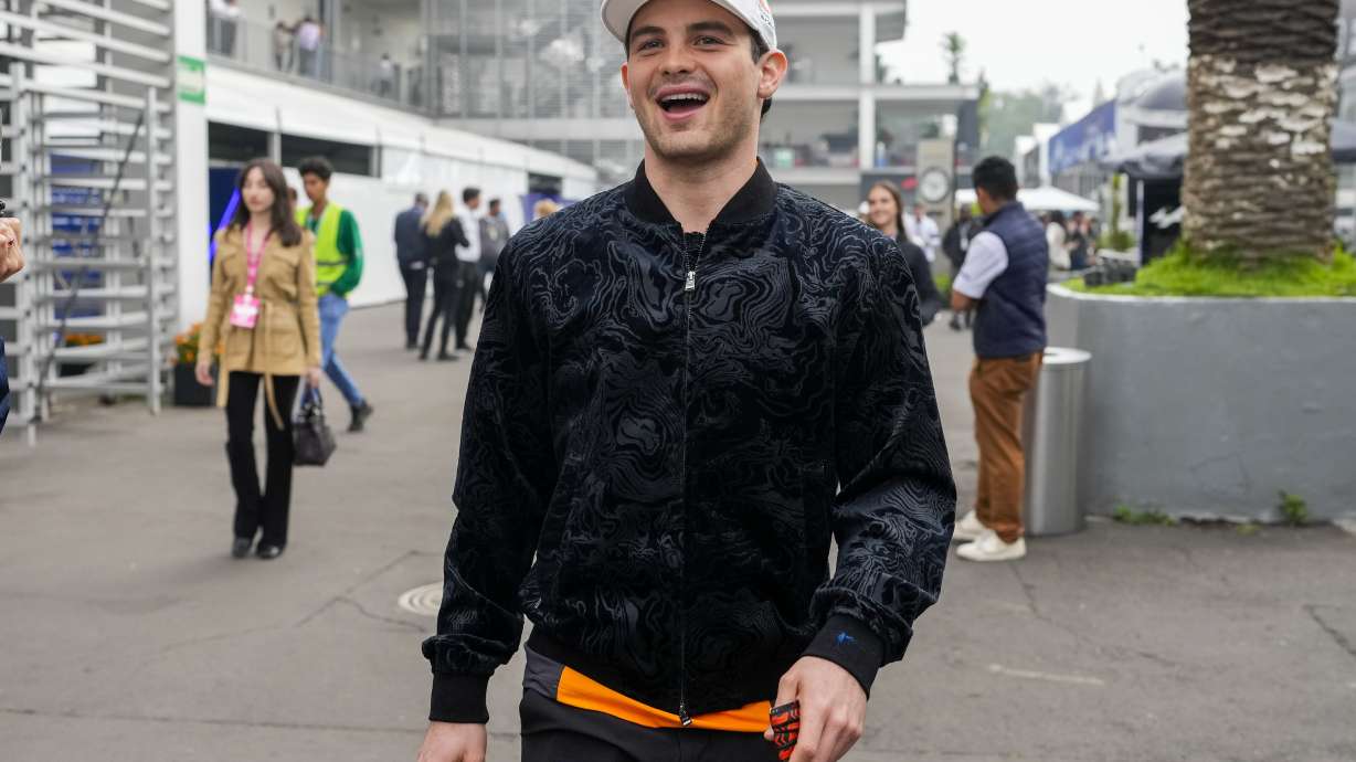 McLaren driver Pato O'Ward, of Mexico, arrives for the first free practice ahead of the Formula One Mexico Grand Prix auto race, at the Hermanos Rodriguez racetrack in Mexico City, Friday, Oct. 25, 2024.