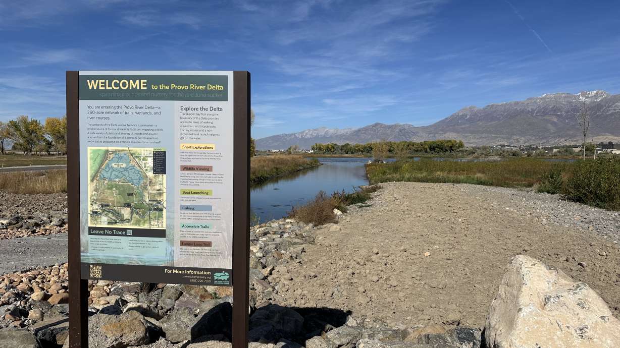 Dozens of local, county, state and federal leaders celebrated the grand reopening ceremony of the Provo River Delta on Friday.