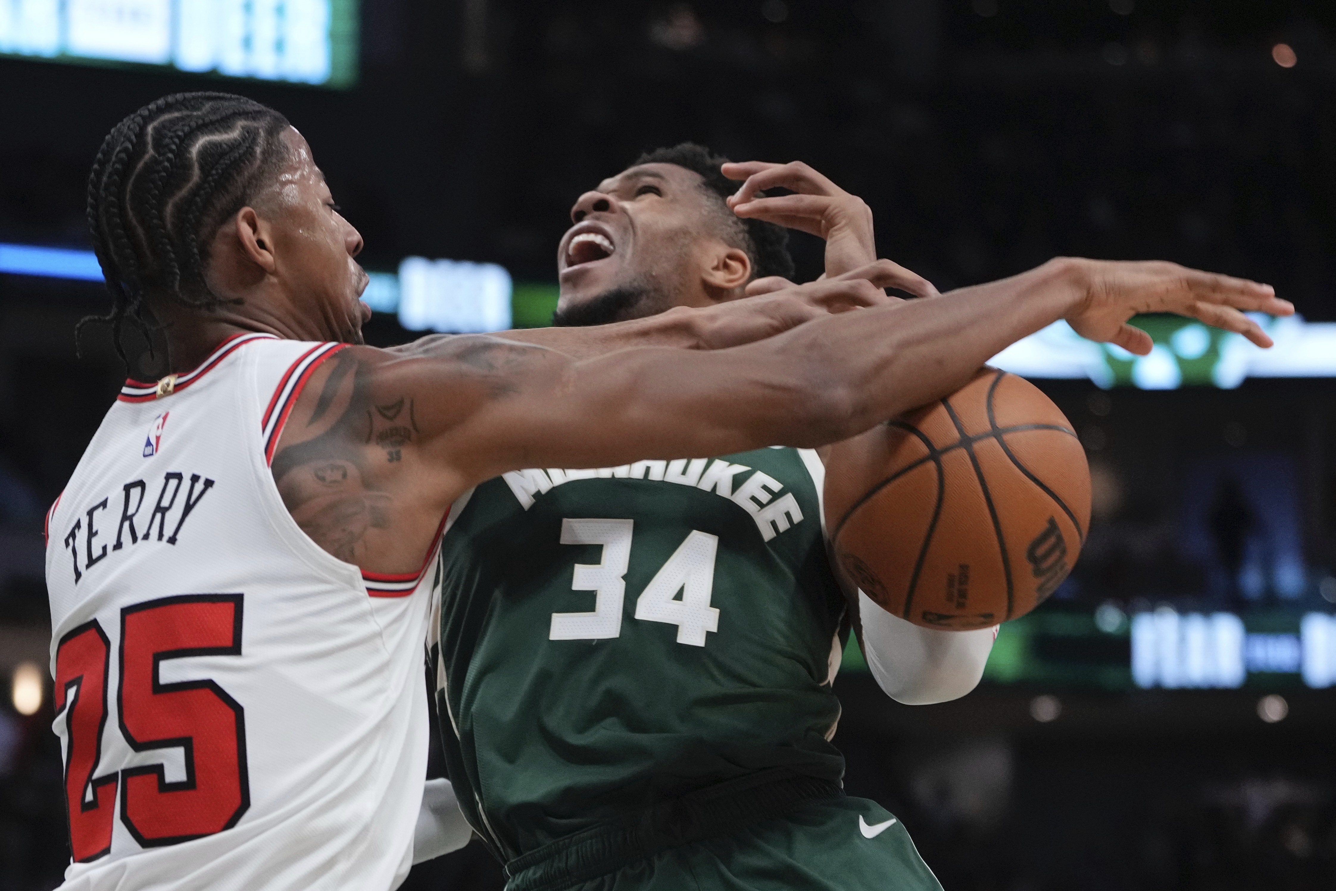 Coby White scores 35, Bulls roll past Bucks 133-122 to get in the win column