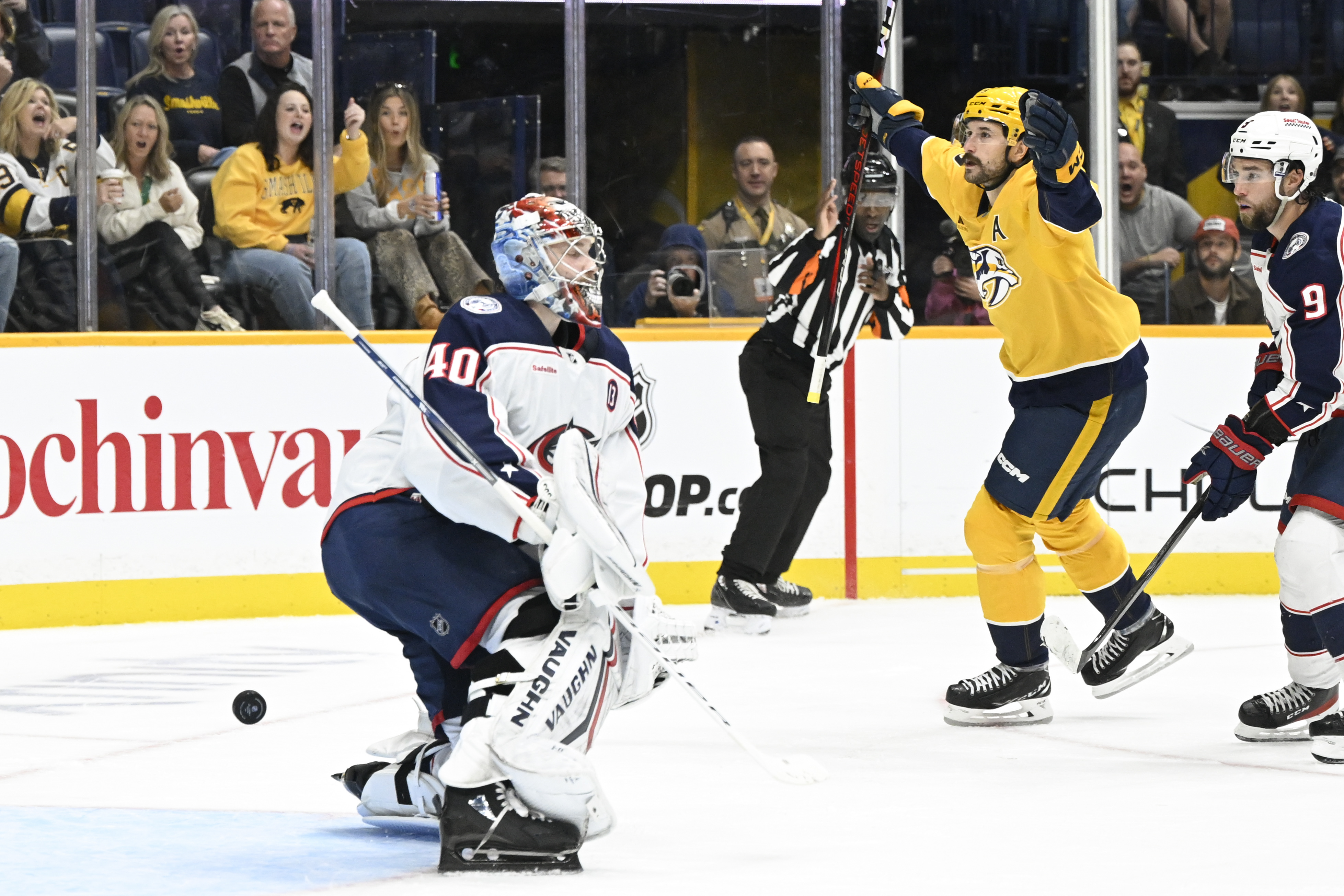 Marchessault's OT winner caps Predators 4-3 comeback win over Blue Jackets