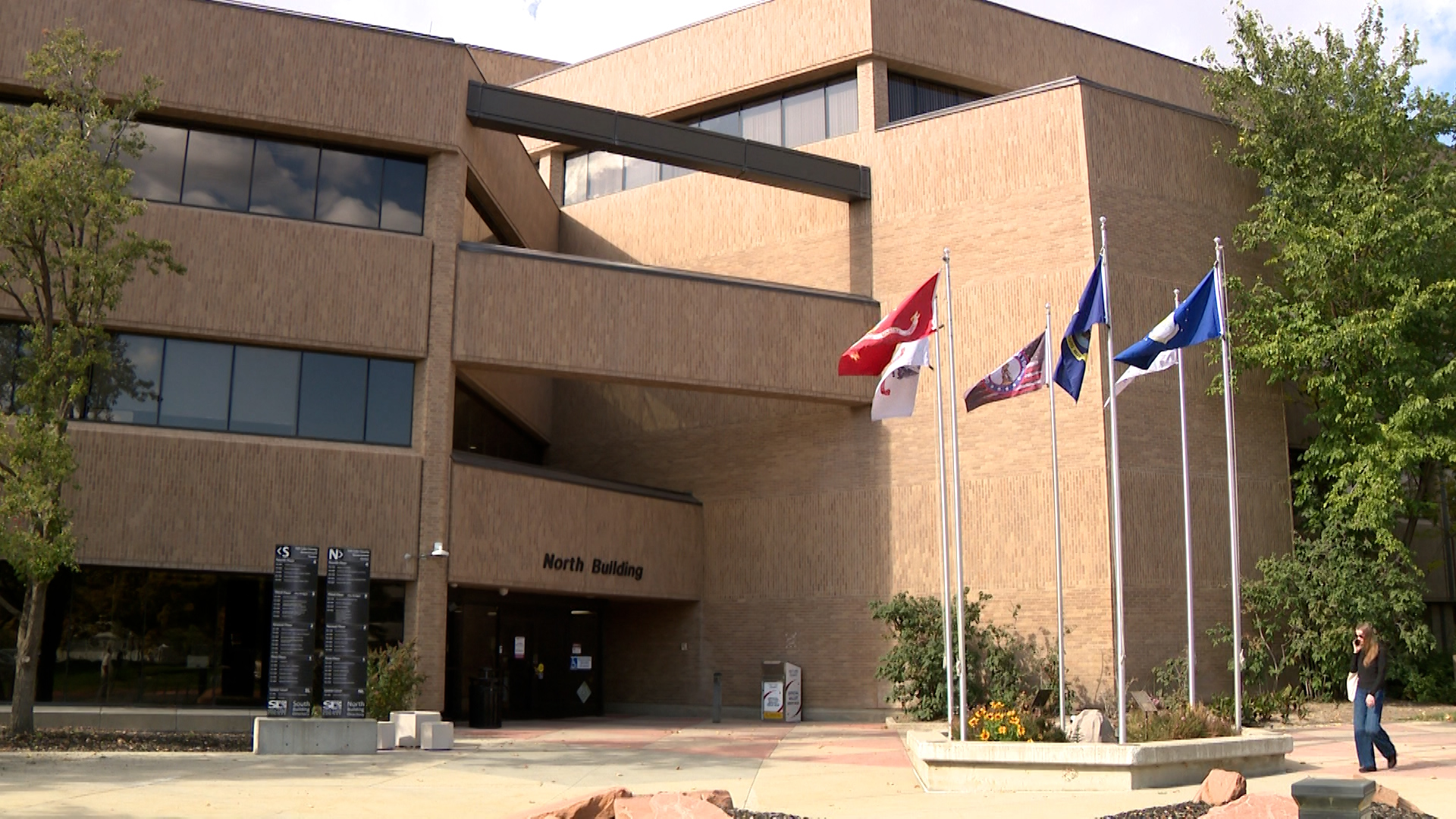 Salt Lake County Government Building is pictured here on Monday.