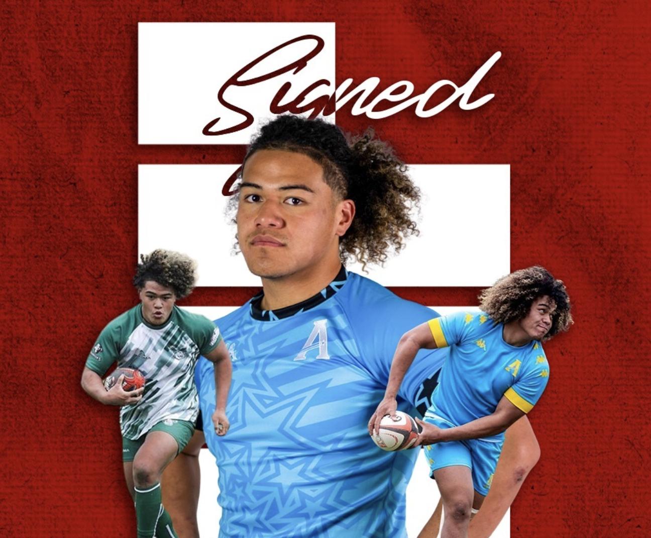 Former Anthem Rugby Carolina flanker Sione Latu signed with the Utah Warriors, Monday, Oct. 28, 2024, bringing the Mountain Ridge High graduate back to his hometown of Herriman, Utah.