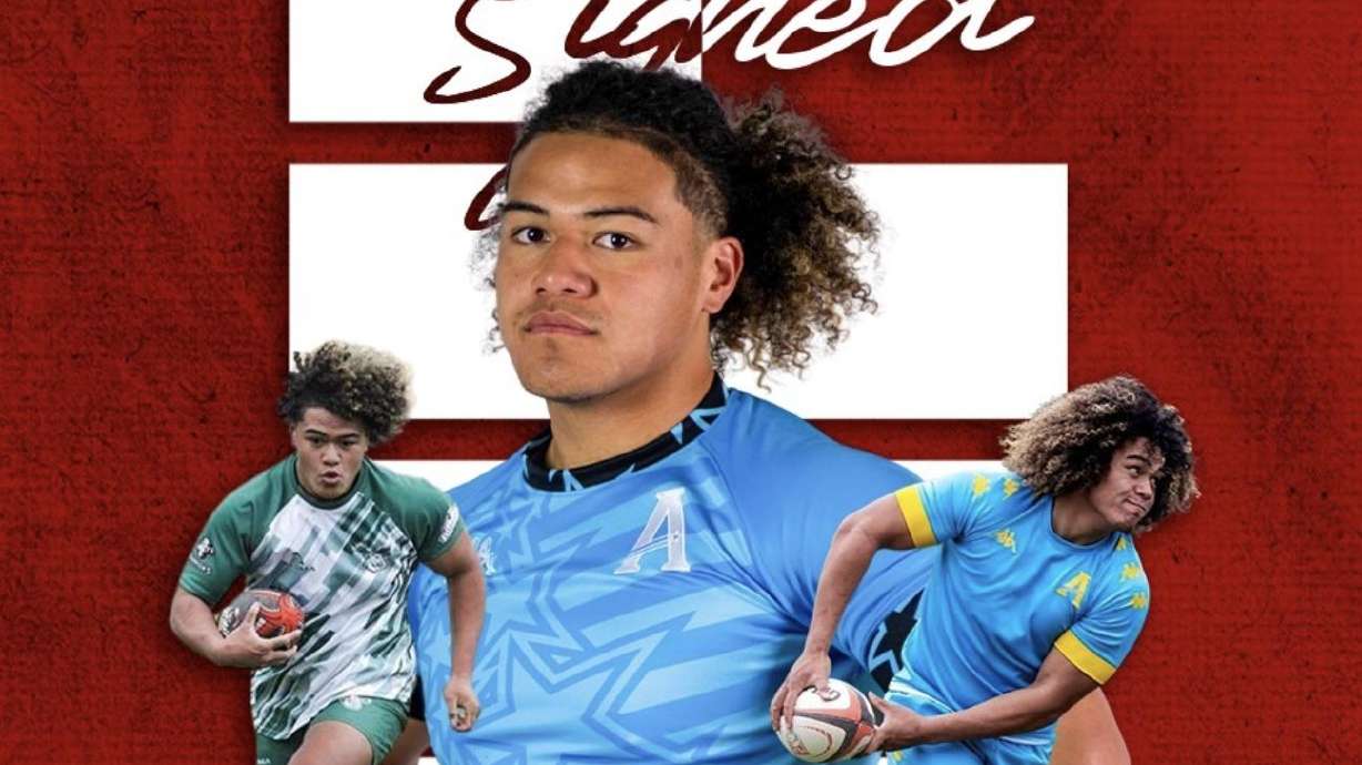 Former Anthem Rugby Carolina flanker Sione Latu signed with the Utah Warriors, Monday, Oct. 28, 2024, bringing the Mountain Ridge High graduate back to his hometown of Herriman, Utah.